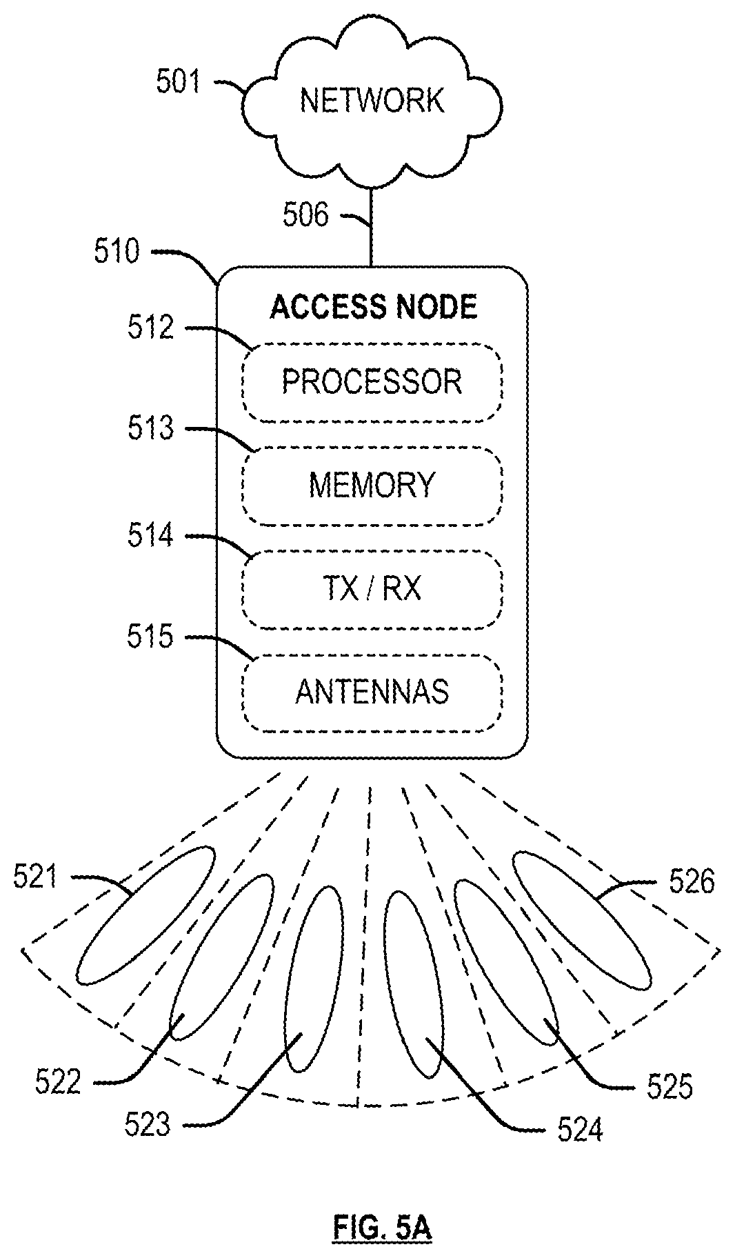 Patent US12621033 Figure 8 – Power saving mode coverage control
