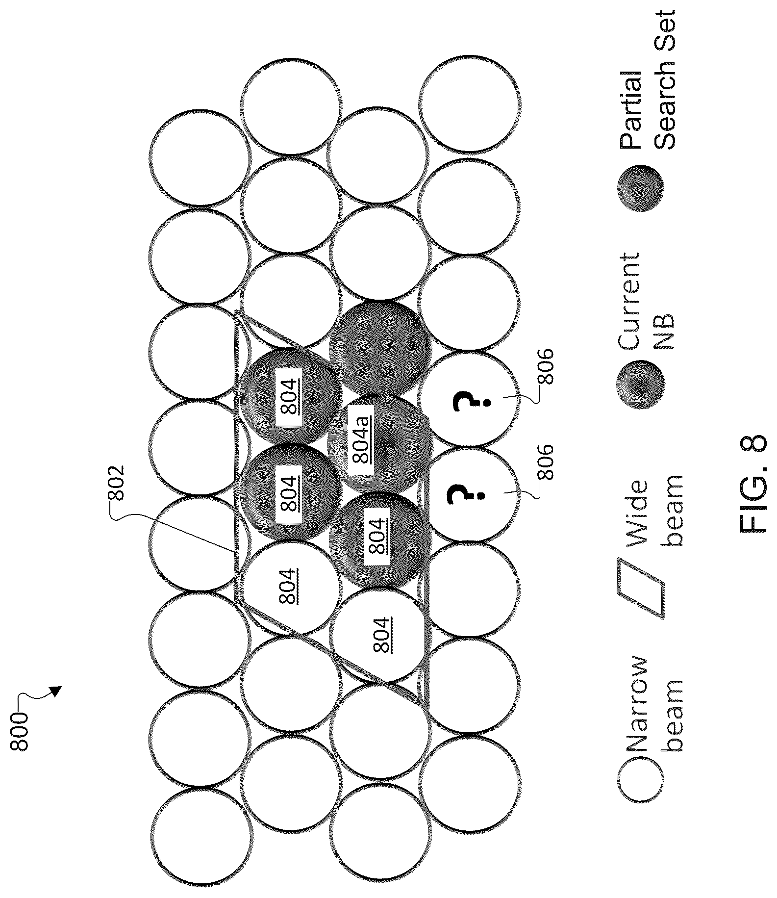 Patent US12621037 Figure 8 – Beam tracking with statistical learning