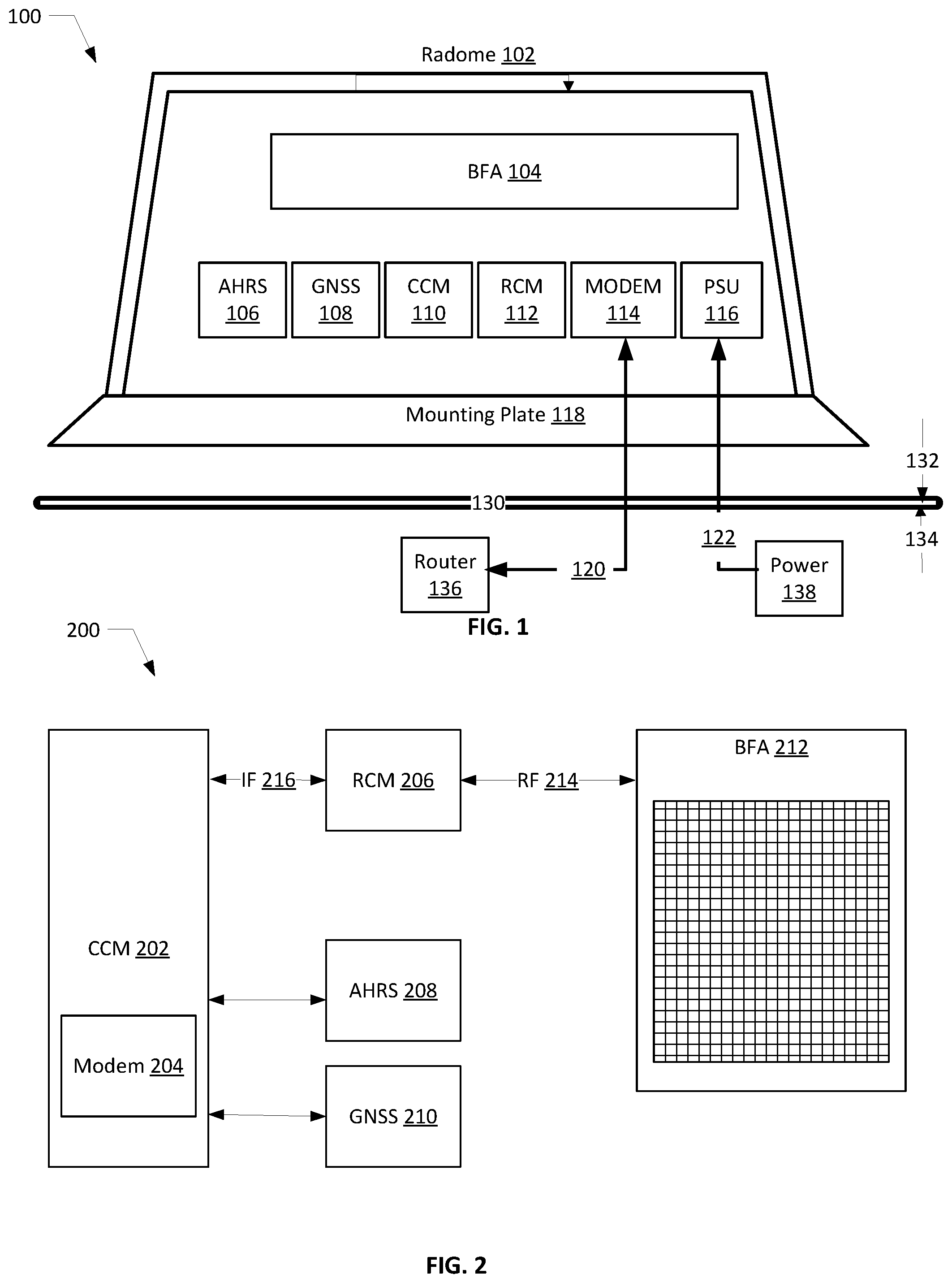 Patent US12621046 Figure 1 – Integrated mobility terminal for satellite communications