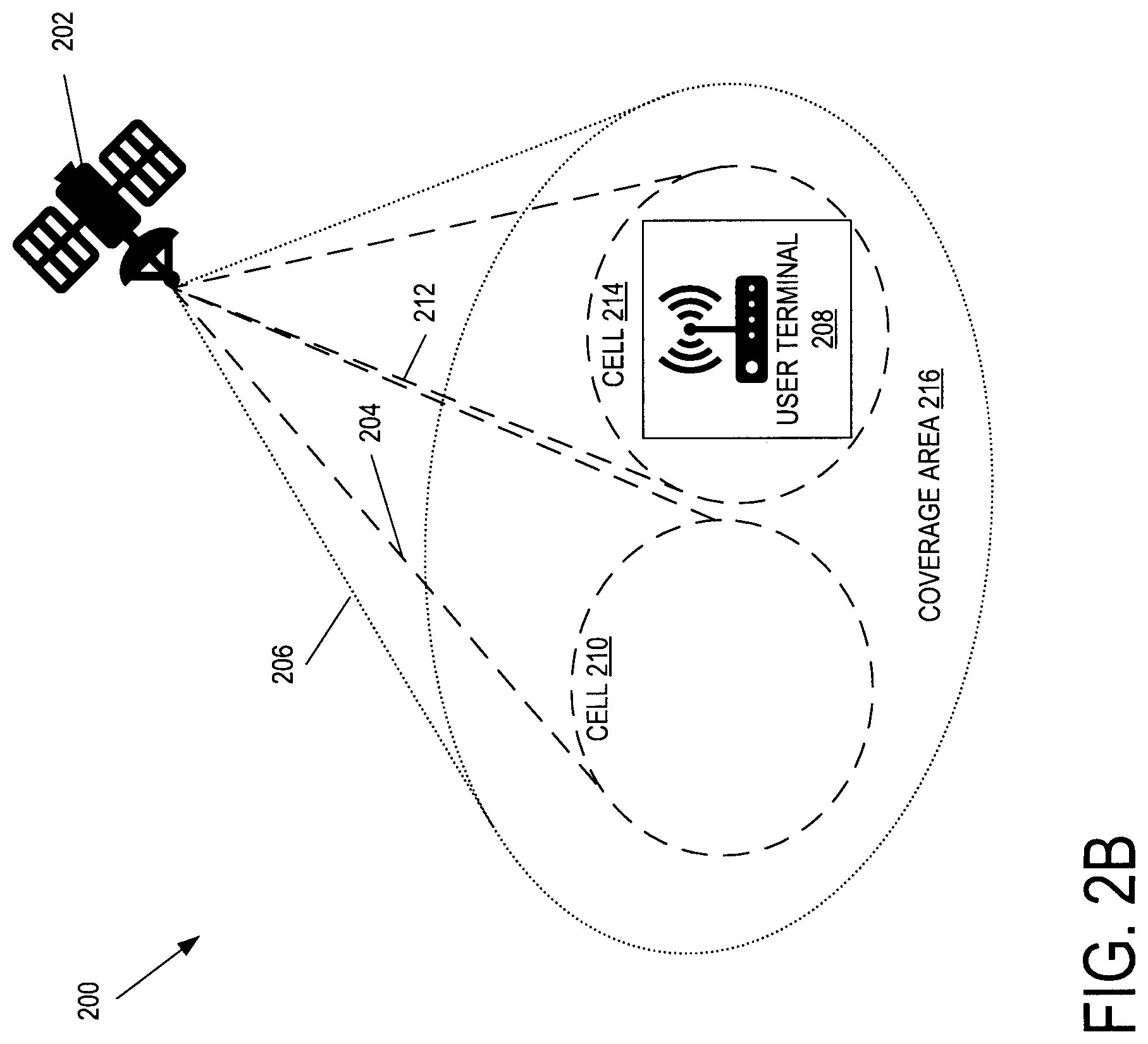 Patent US12621050 Figure 3 – Satellites having broadband and narrowband communication hardware