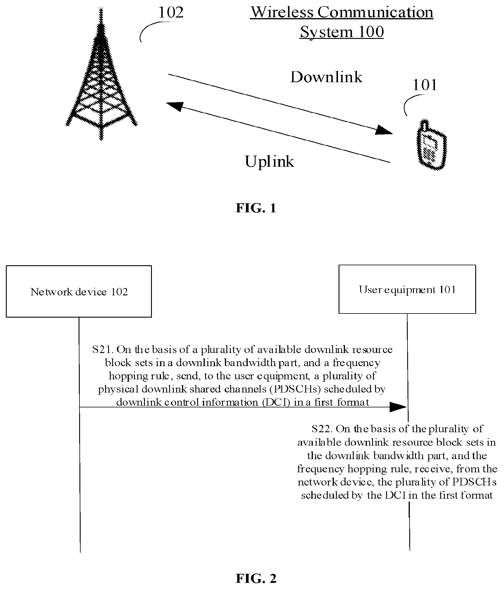 Patent US12621091 Figure 1 – Method and apparatus for transmitting physical downlink shared channel, and readable storage medium