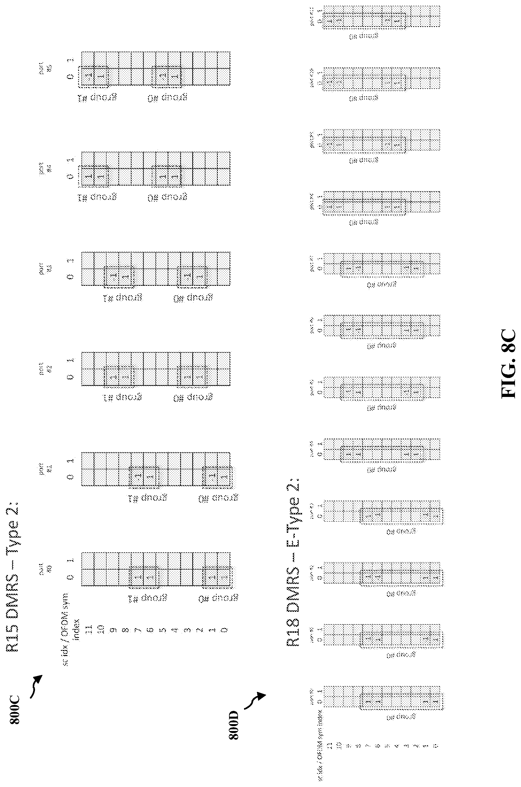 Patent US12621097 Figure 10 – Dynamic DMRS pattern switching