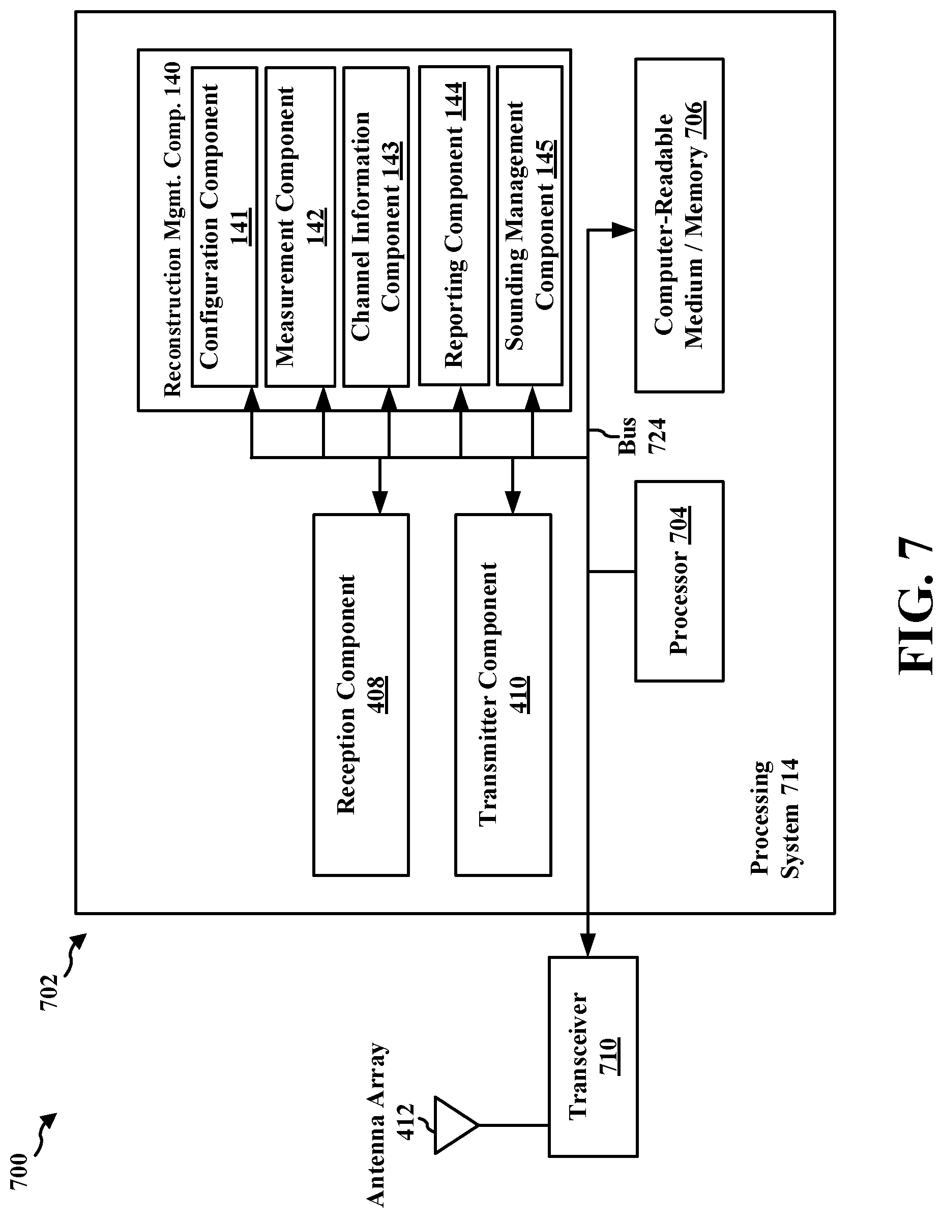 Patent US12621102 Figure 8 – UE-assisted channel reconstruction based on partial spatial sounding