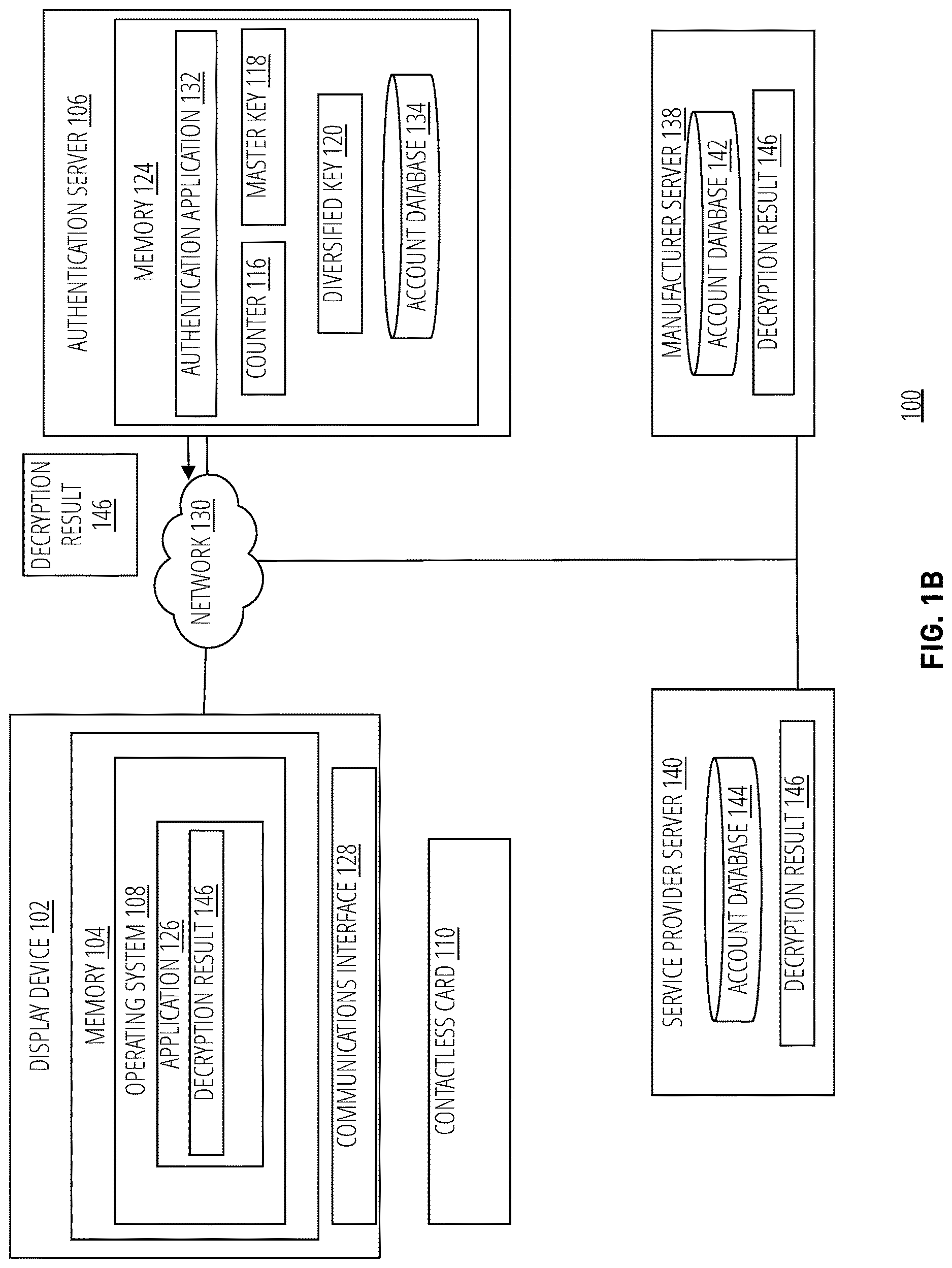 Patent US12621155 Figure 2 – Secure management of accounts on display devices using a contactless card