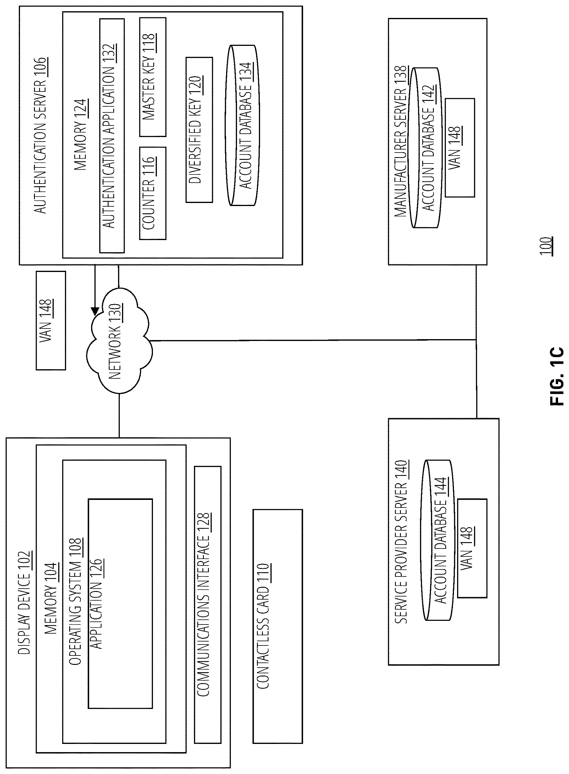 Patent US12621155 Figure 3 – Secure management of accounts on display devices using a contactless card