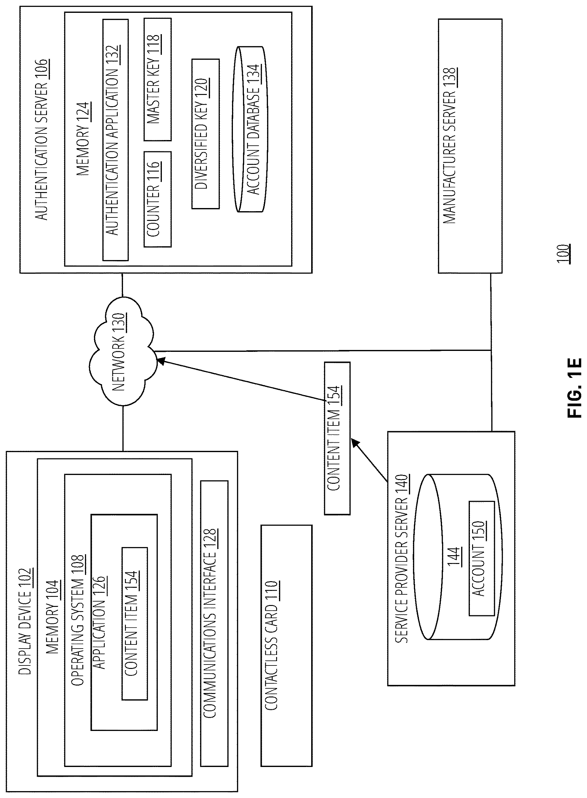 Patent US12621155 Figure 5 – Secure management of accounts on display devices using a contactless card