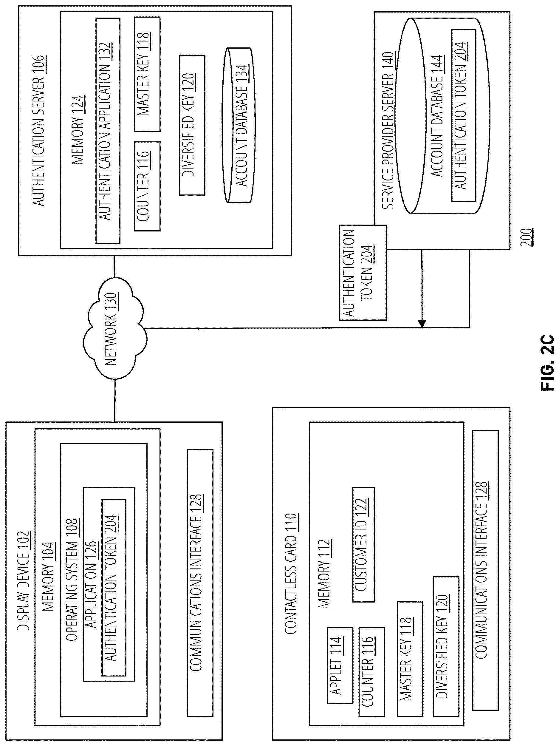 Patent US12621155 Figure 8 – Secure management of accounts on display devices using a contactless card