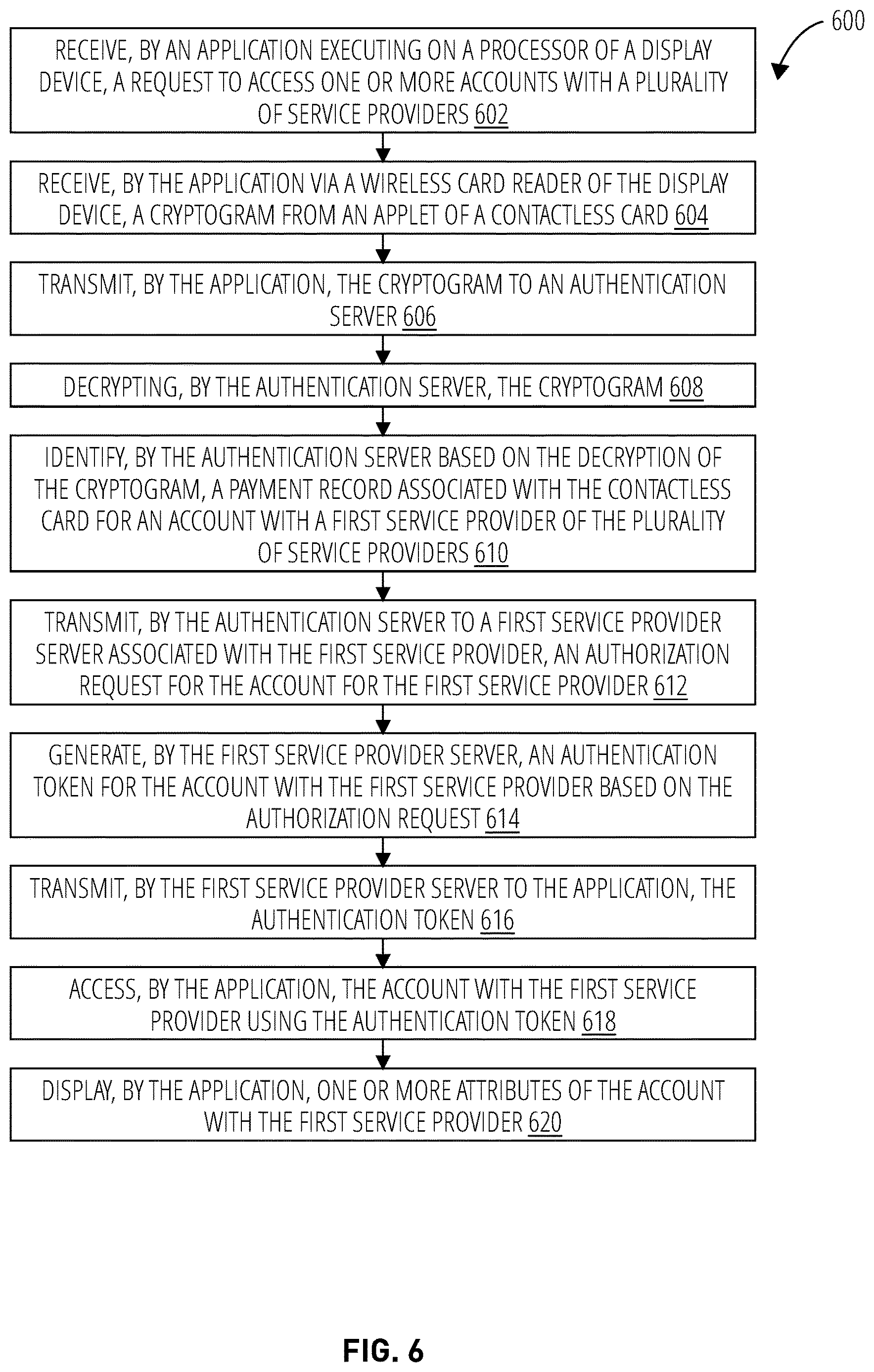 Patent US12621155 Figure 14 – Secure management of accounts on display devices using a contactless card