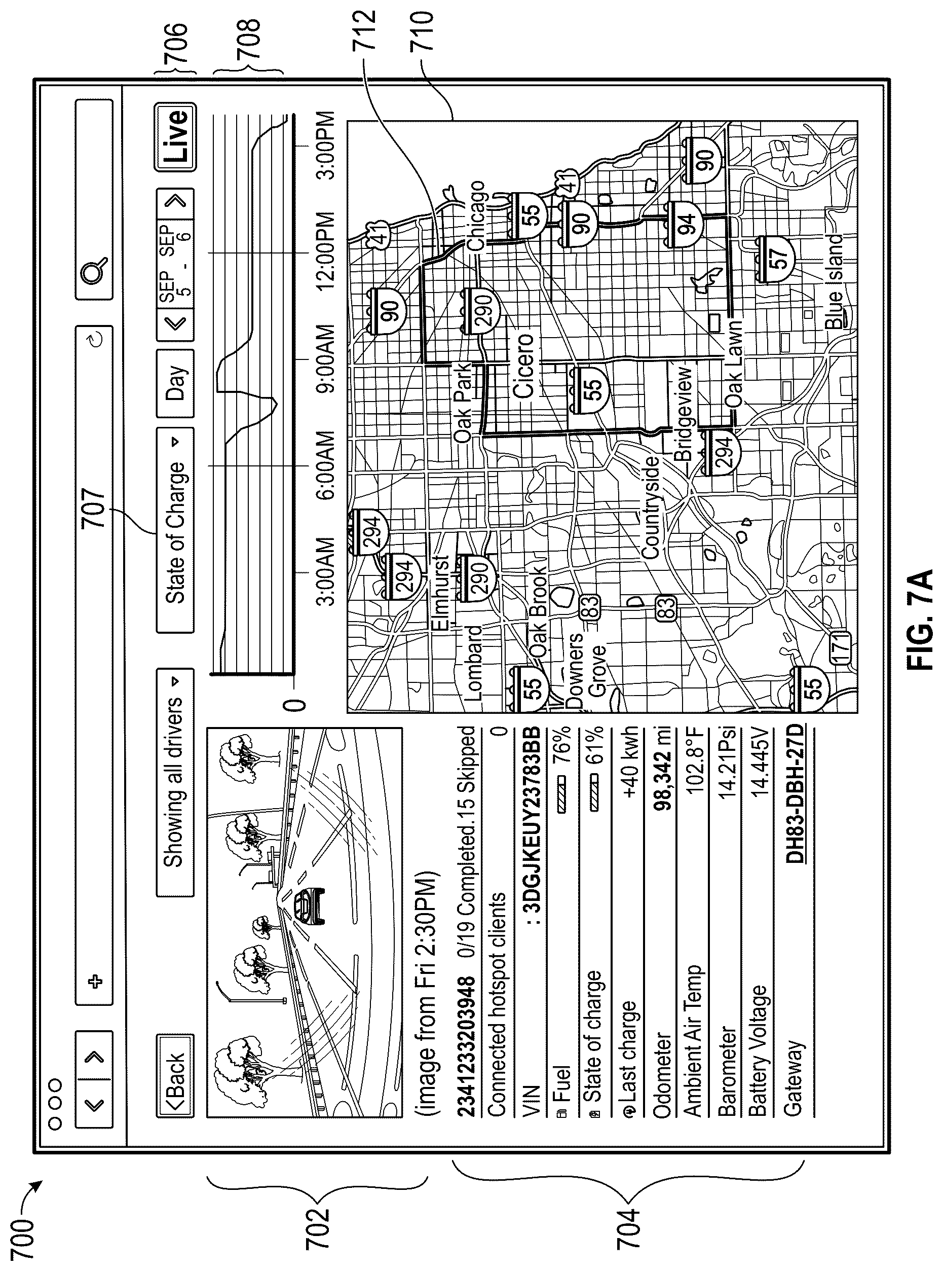 Patent US12621184 Figure 9 – Vehicle gateway device and interactive graphical user interfaces associated therewith