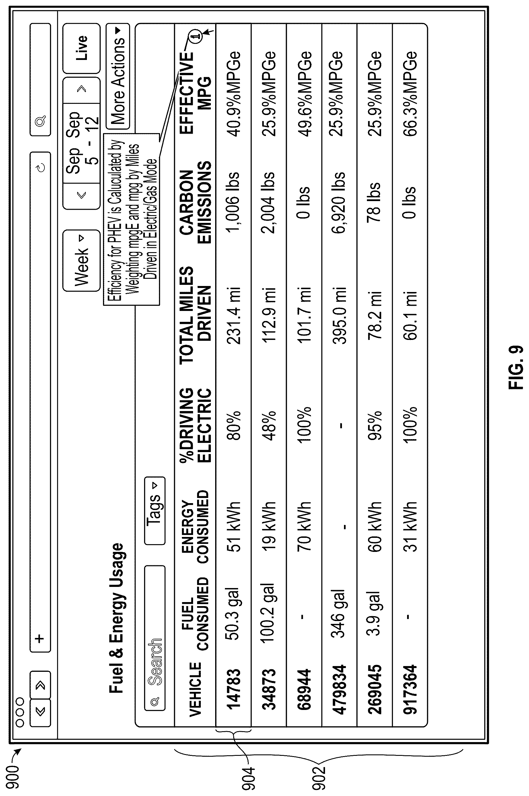 Patent US12621184 Figure 13 – Vehicle gateway device and interactive graphical user interfaces associated therewith