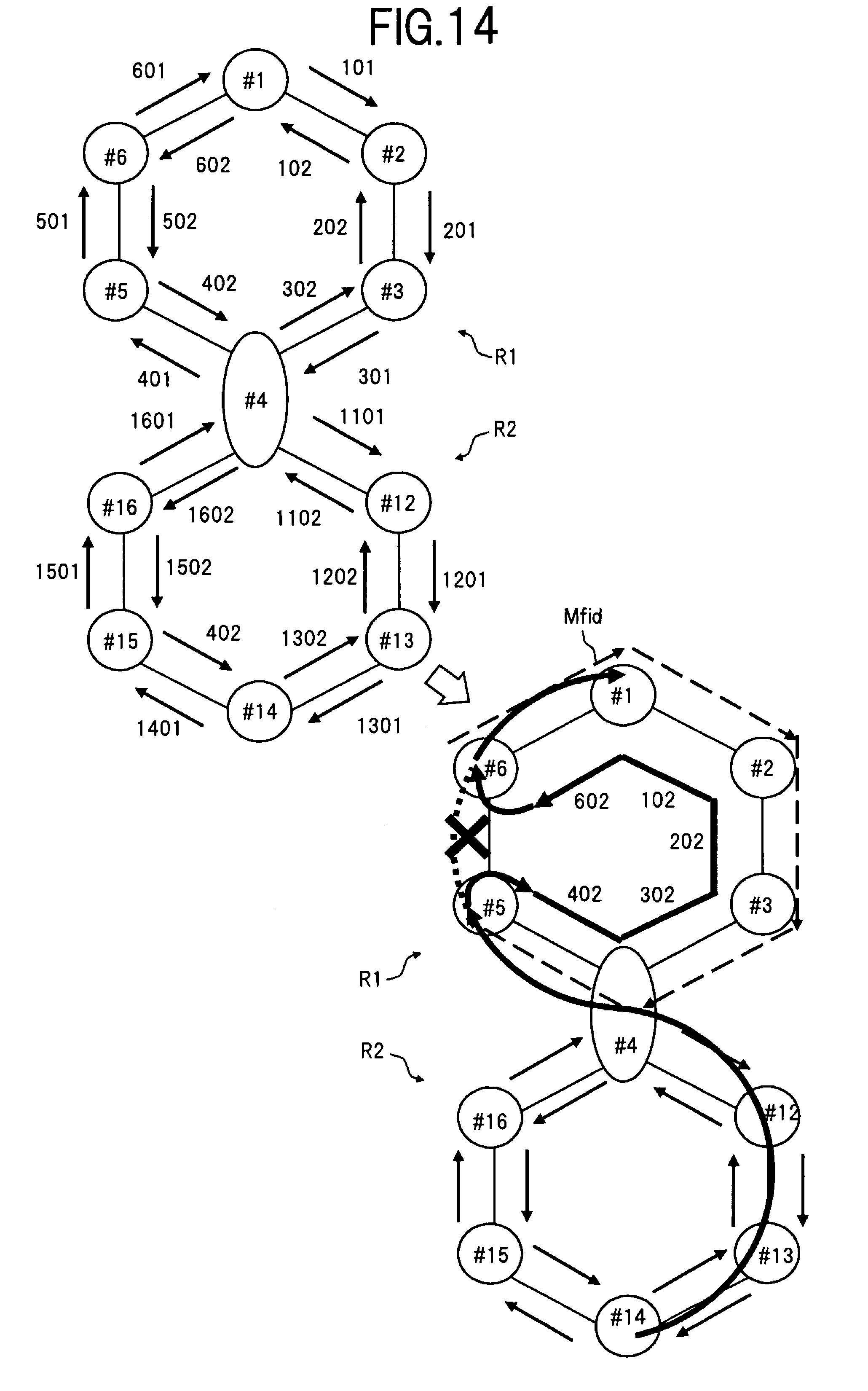 Patent US12621185 Figure 13 – Transmission method and transmission apparatus in ring network