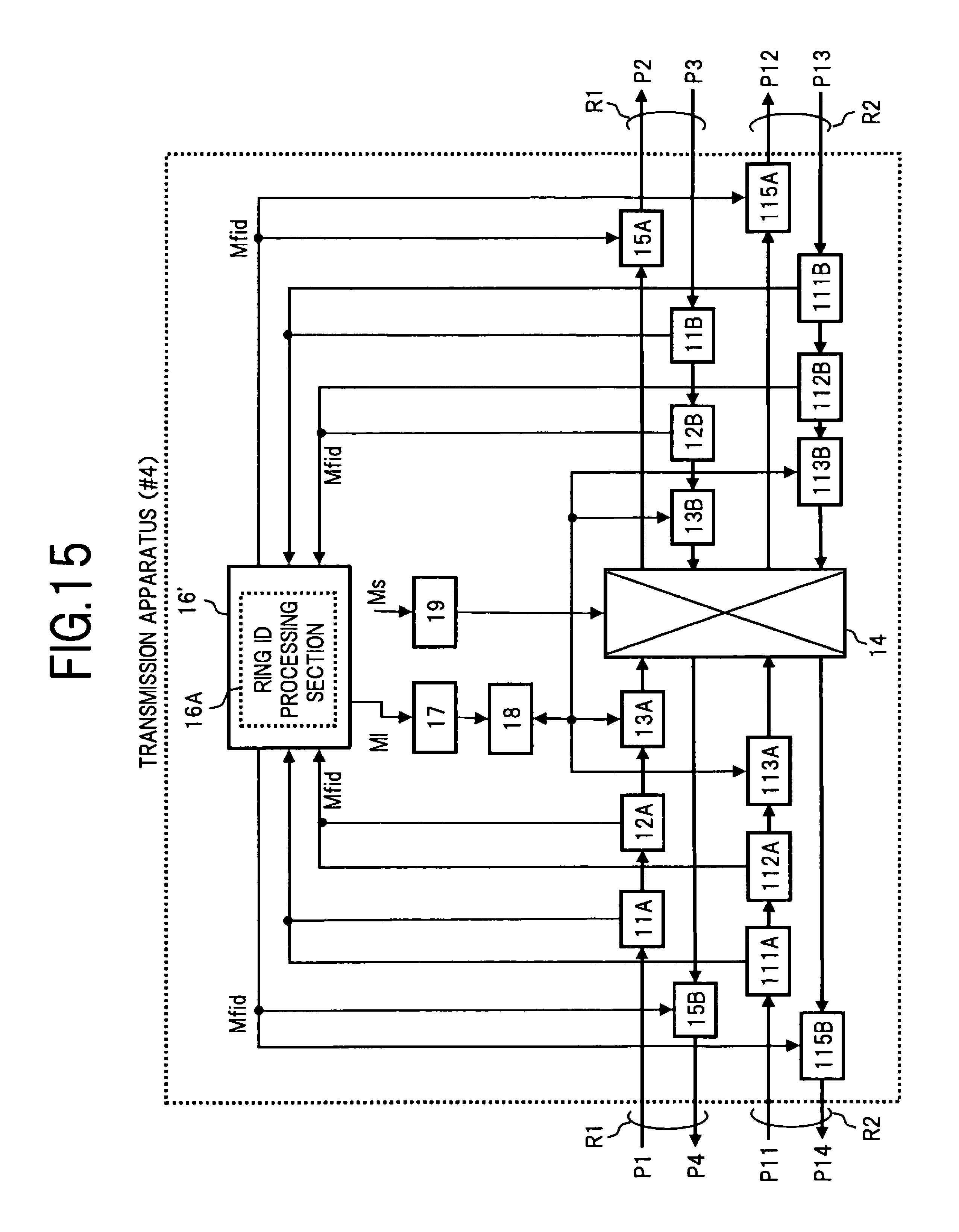 Patent US12621185 Figure 14 – Transmission method and transmission apparatus in ring network