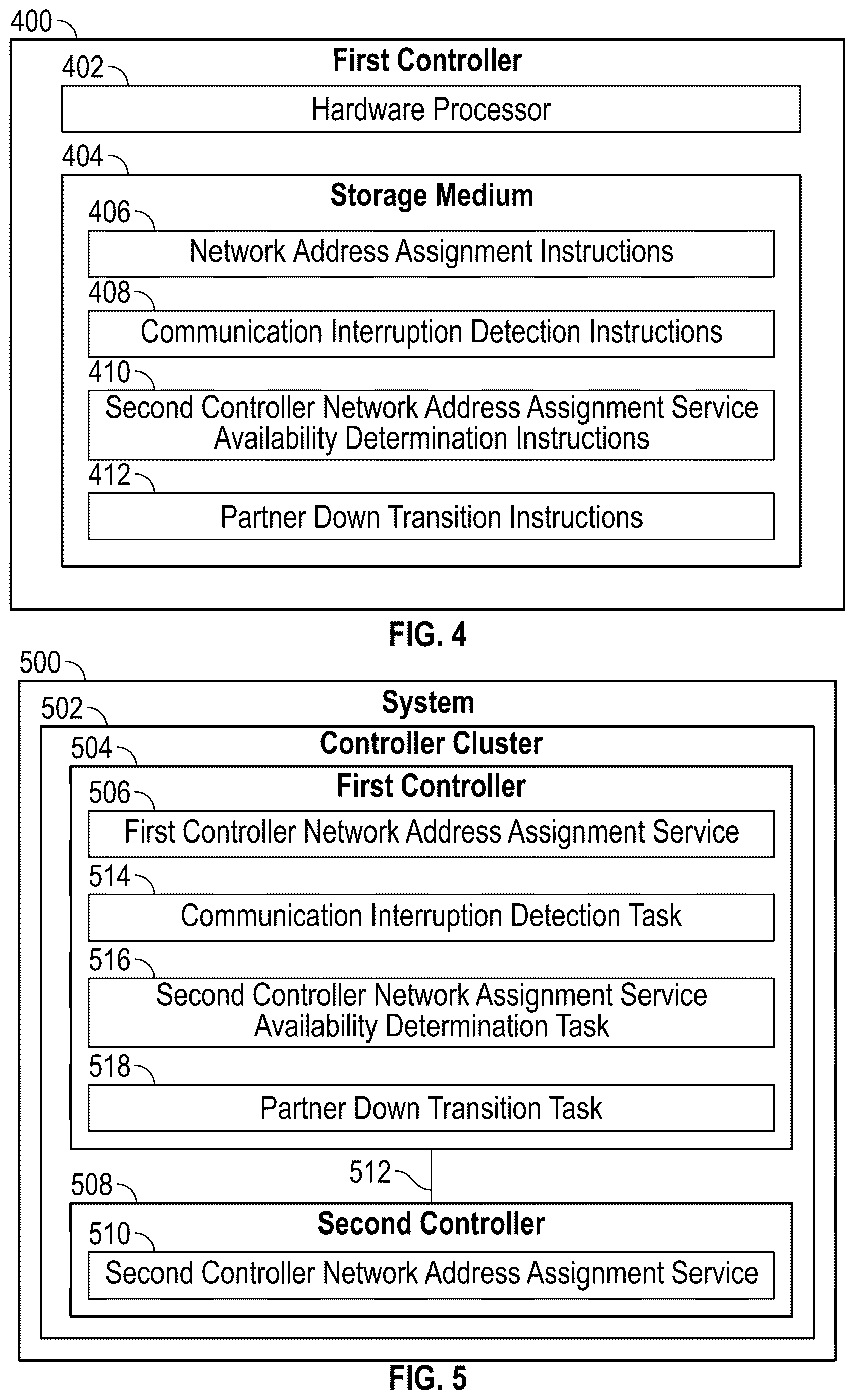 Patent US12621203 Figure 5 – Network address assignment failover