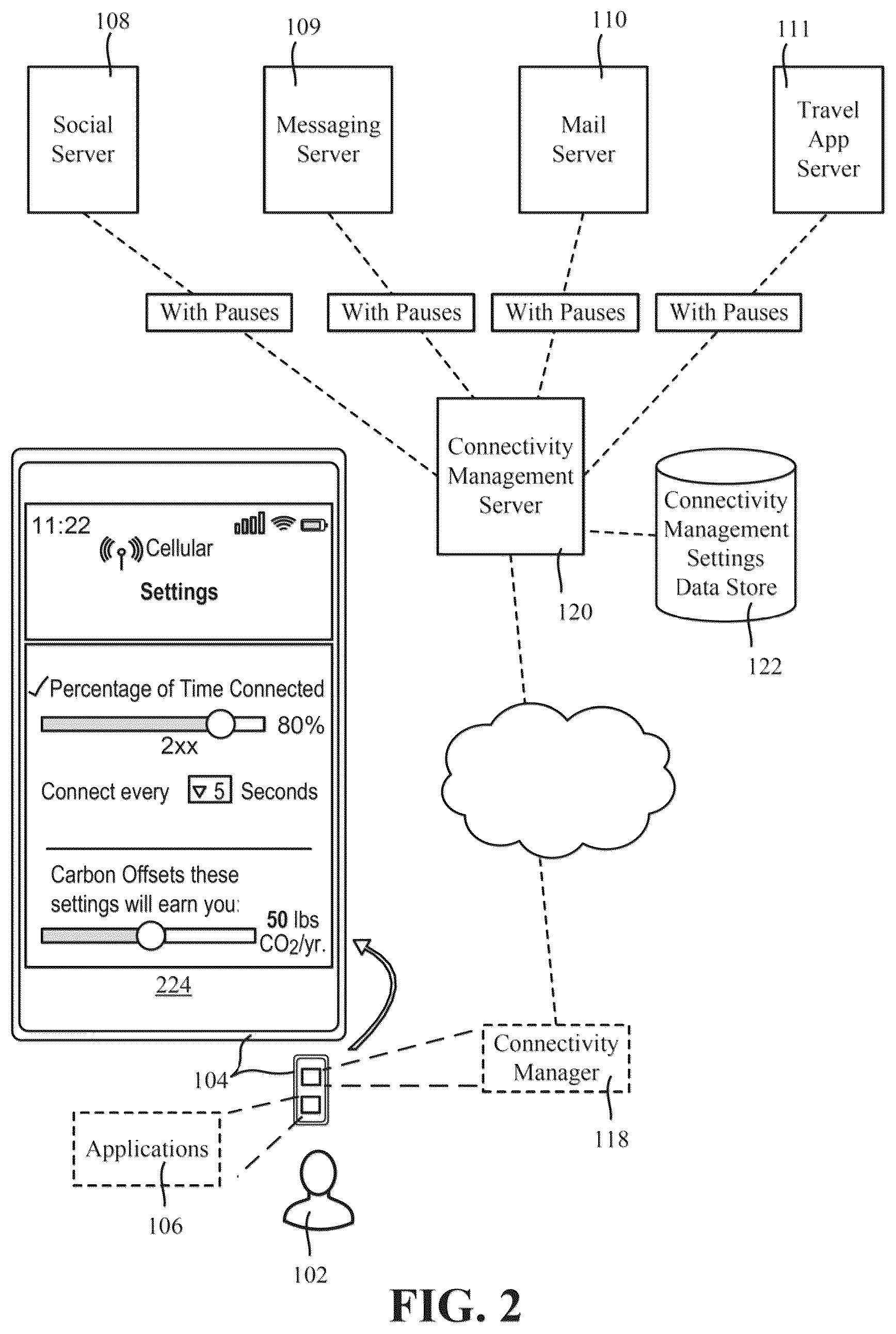 Patent US12621229 Figure 2 – Device connectivity management