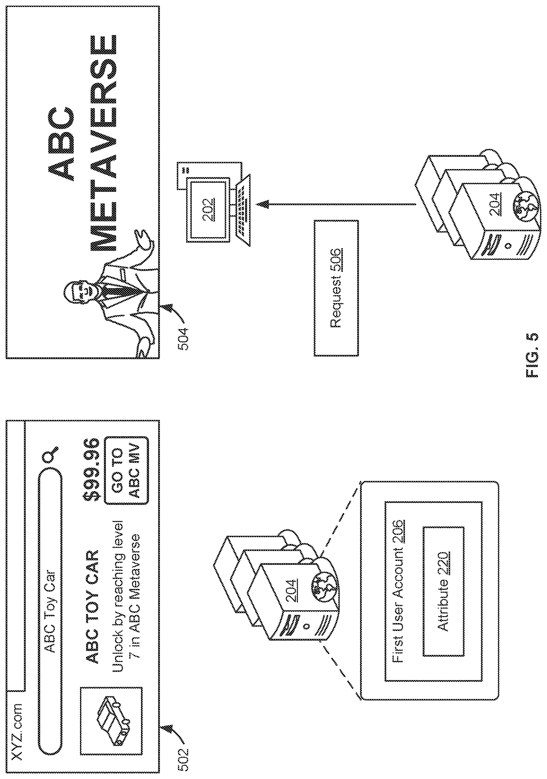 Patent US12621252 Figure 5 – Executing a service of a first online resource via a second online resource