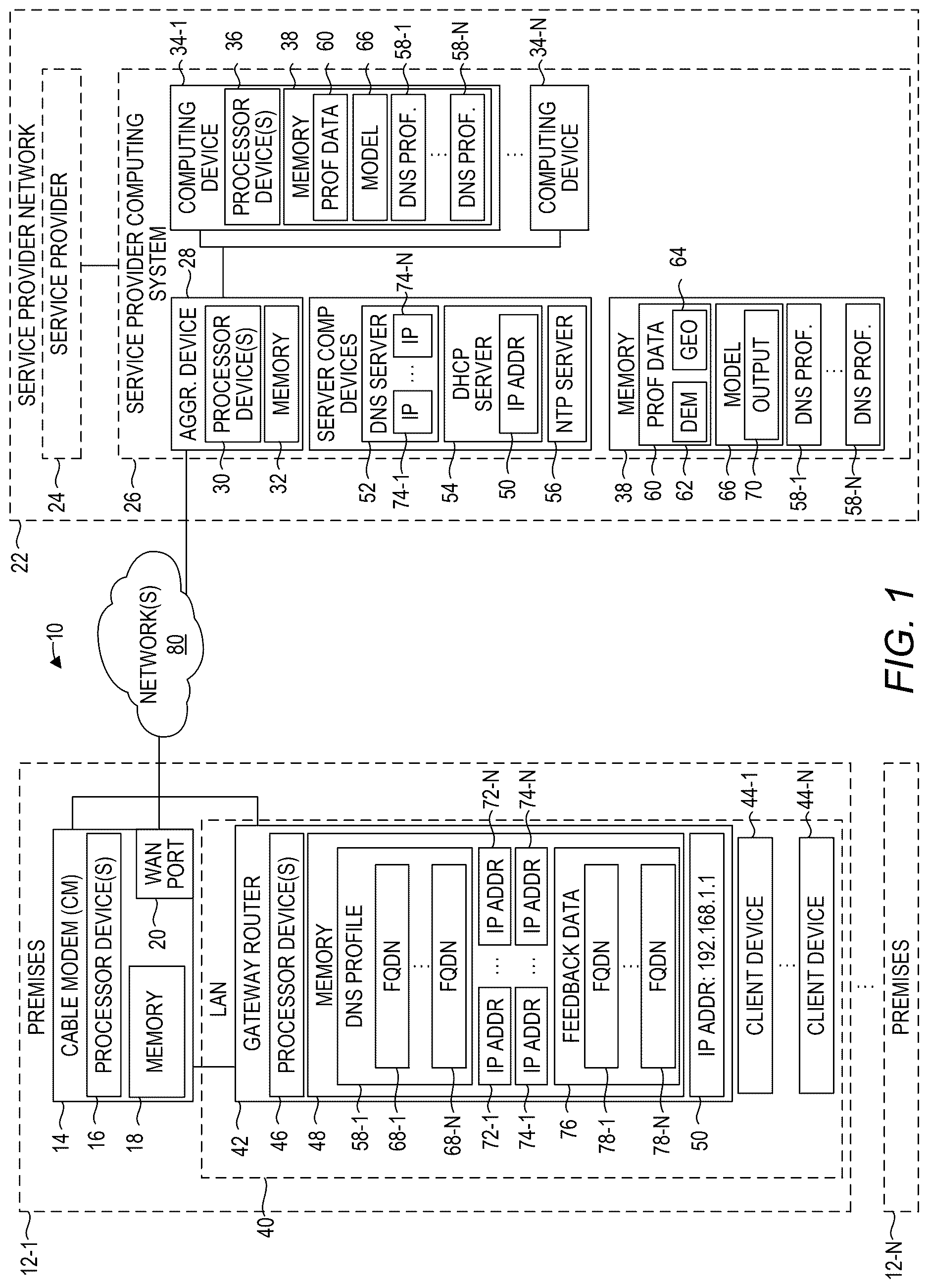 Patent US12621259 Figure 1 – Intelligent domain name service (DNS) pre-cache