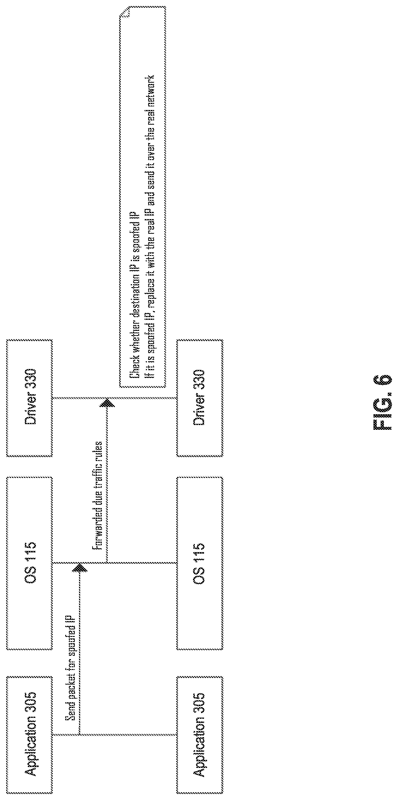 Patent US12621267 Figure 9 – Hostname based reverse split tunnel with wildcard support
