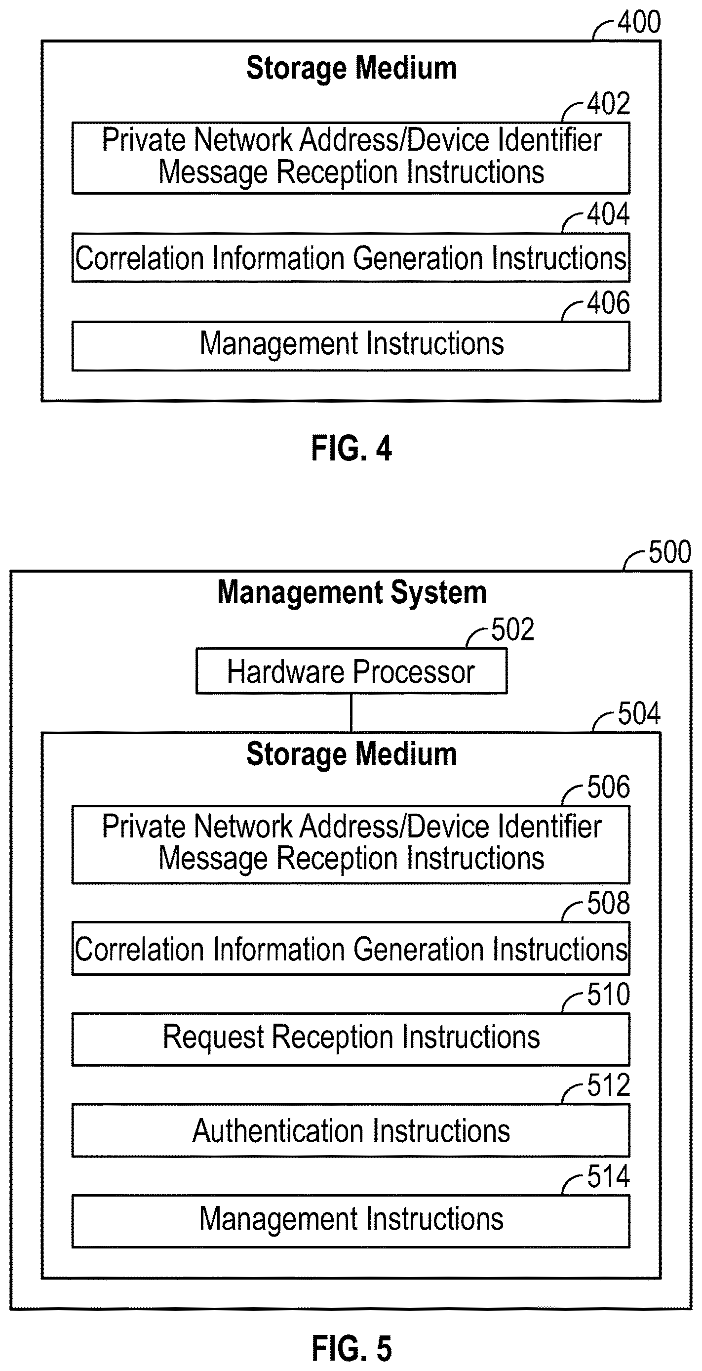 Patent US12621296 Figure 5 – Correlations between private network addresses and assigned network addresses