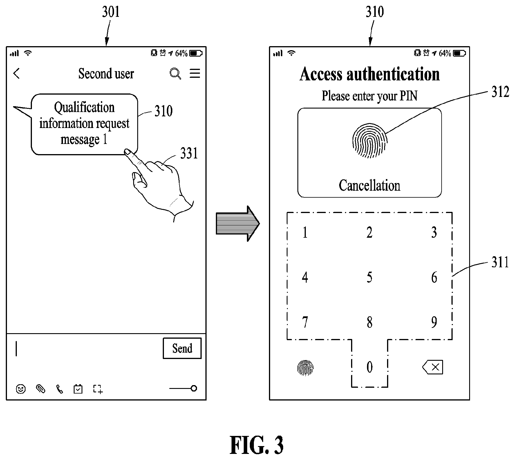 Patent US12621303 Figure 3 – Method and apparatus for transferring qualification information