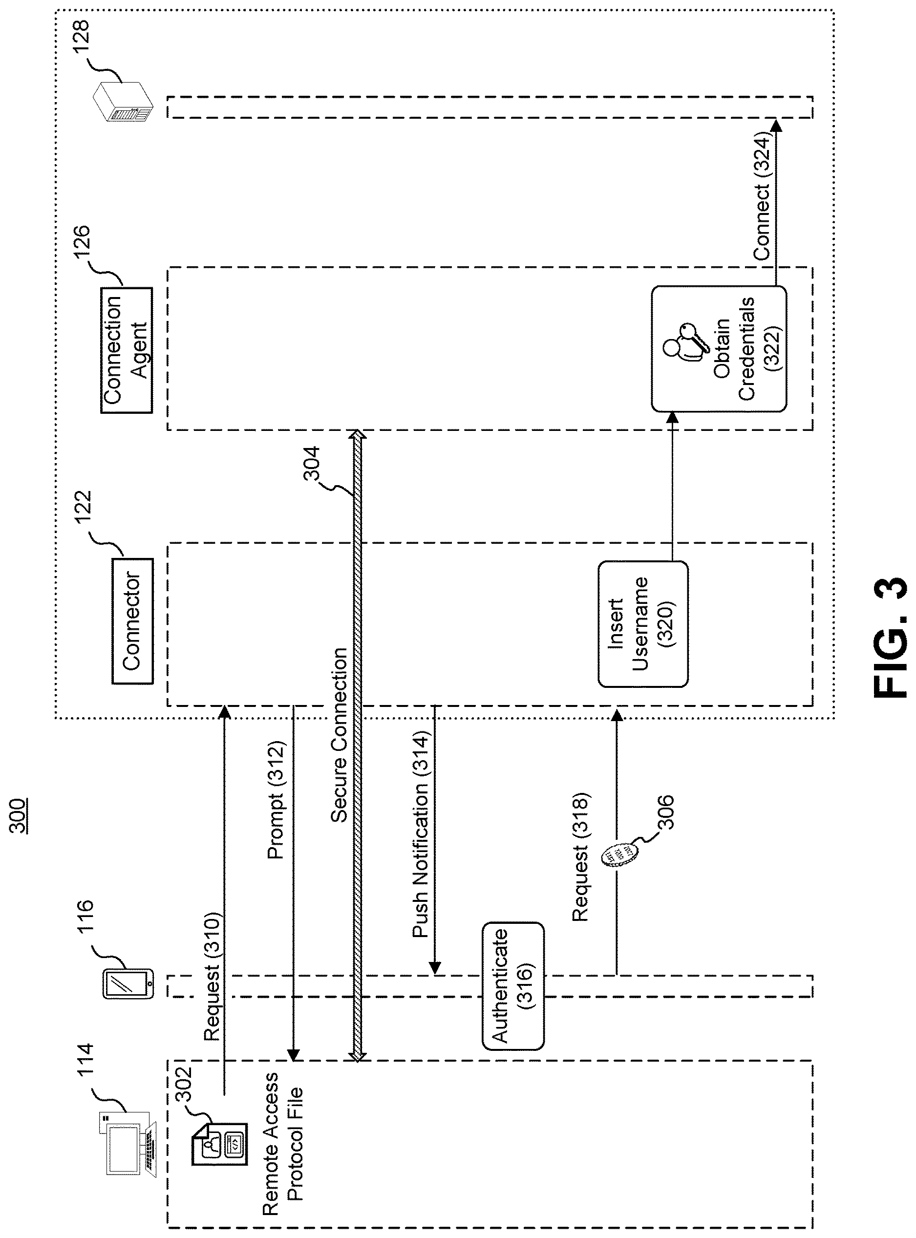 Patent US12621331 Figure 3 – Detection of security risks based on secretless connection data