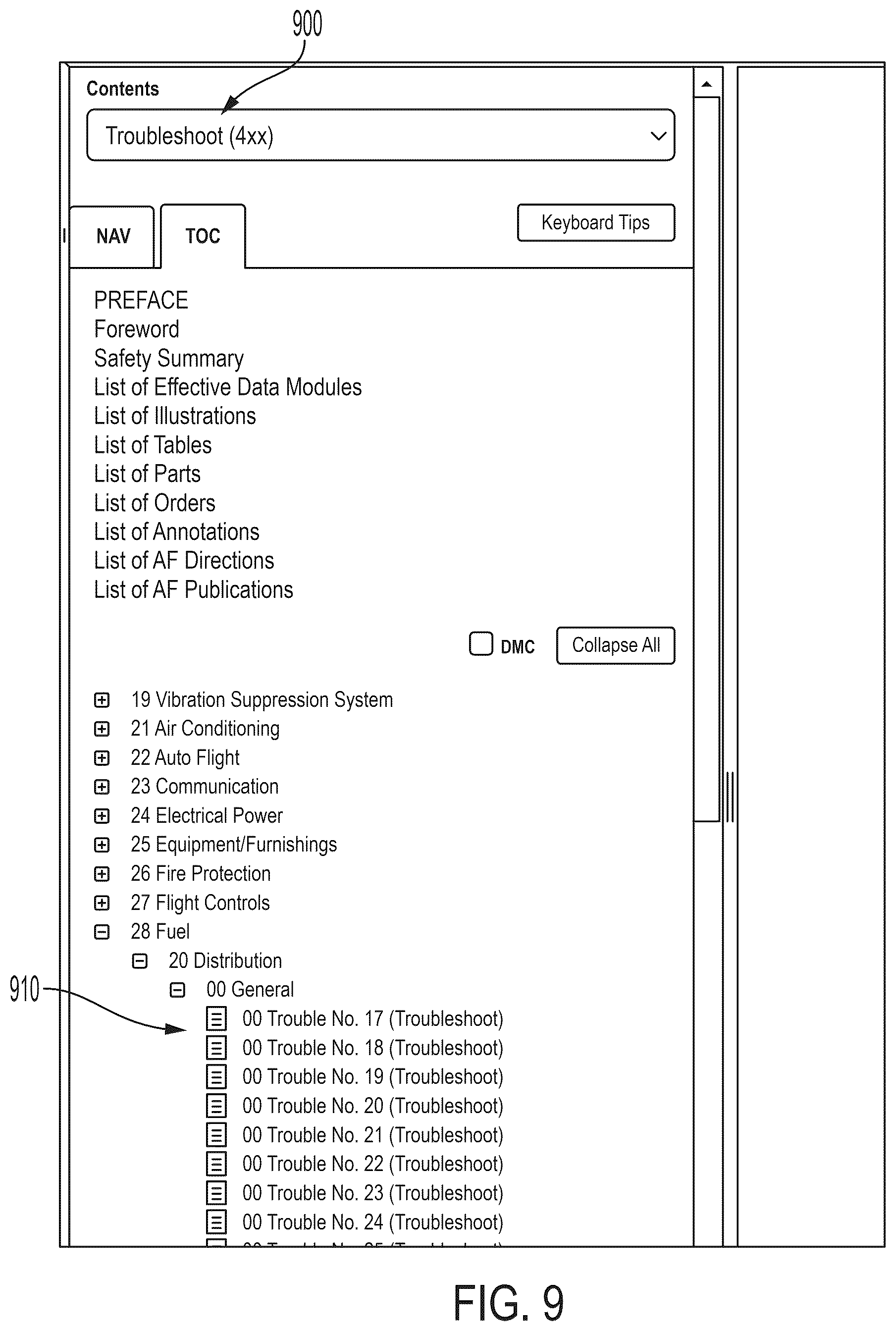 Patent US12621352 Figure 12 – Providing enhanced functionality in an interactive electronic technical manual