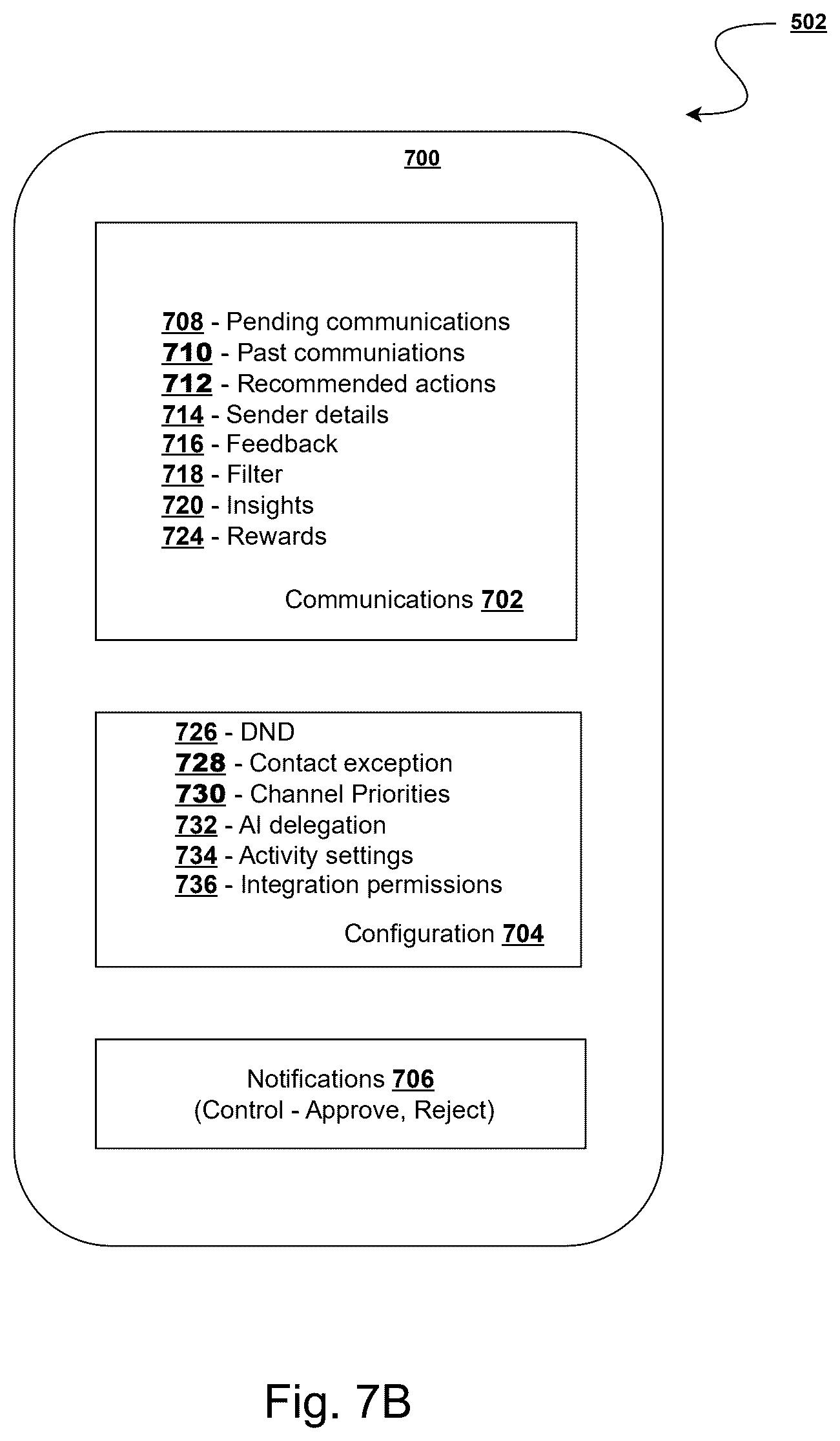 Patent US12621353 Figure 8 – System and method for automated affinity-based network expansion through intelligent relationship discovery and compatibility matching