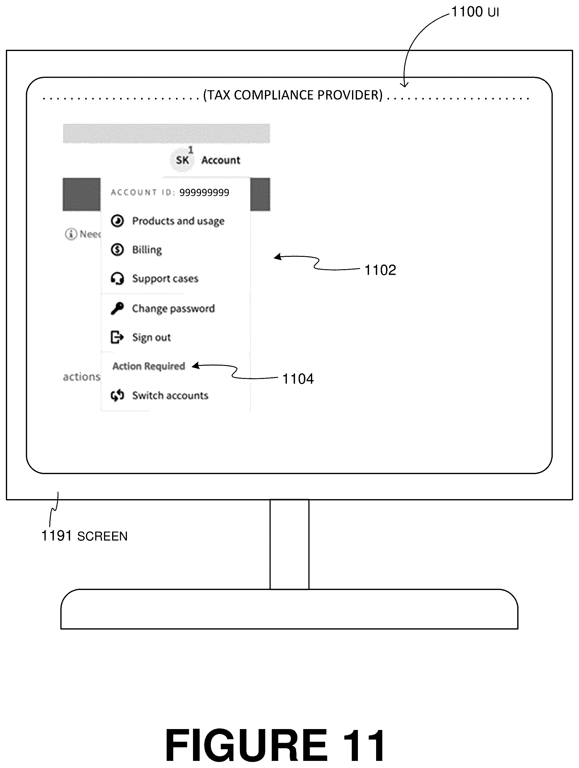 Patent US12621371 Figure 11 – Smart alerting of entity of online software platform (OSP) about their user profile and custom rules being impacted by underlying changes in data that the OSP uses to process the entity data