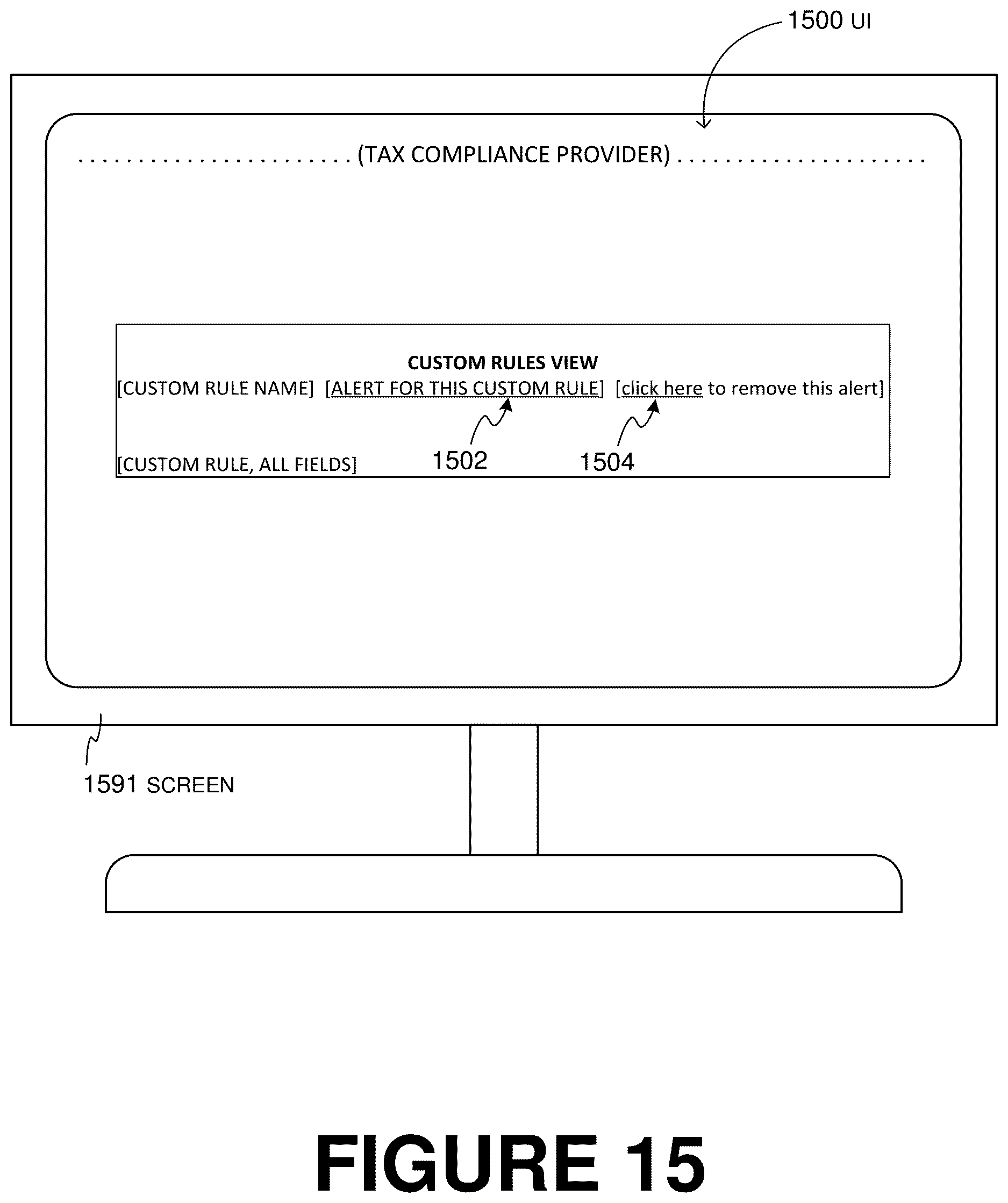 Patent US12621371 Figure 15 – Smart alerting of entity of online software platform (OSP) about their user profile and custom rules being impacted by underlying changes in data that the OSP uses to process the entity data