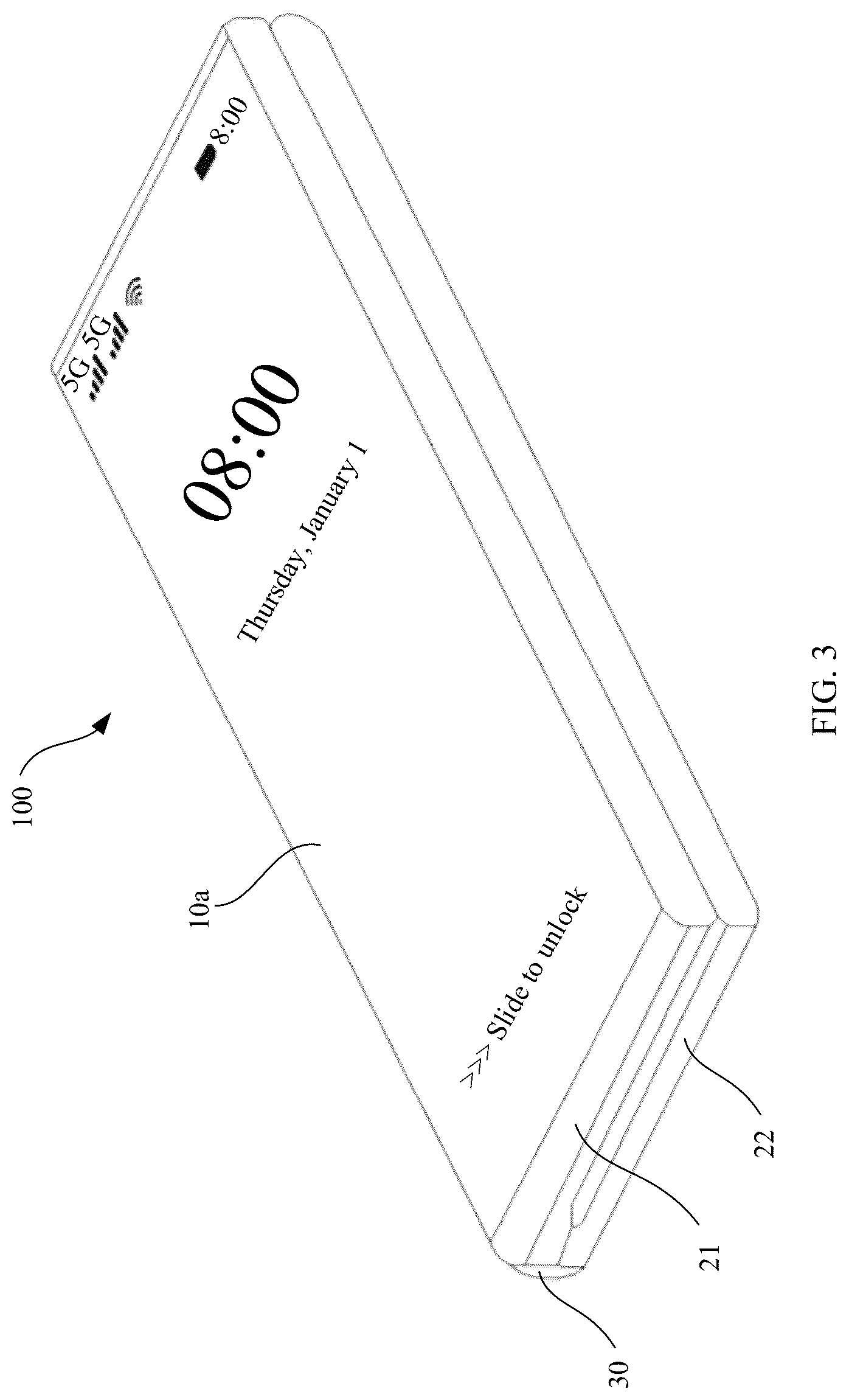 Patent US12621377 Figure 3 – Hinge assembly and foldable electronic device