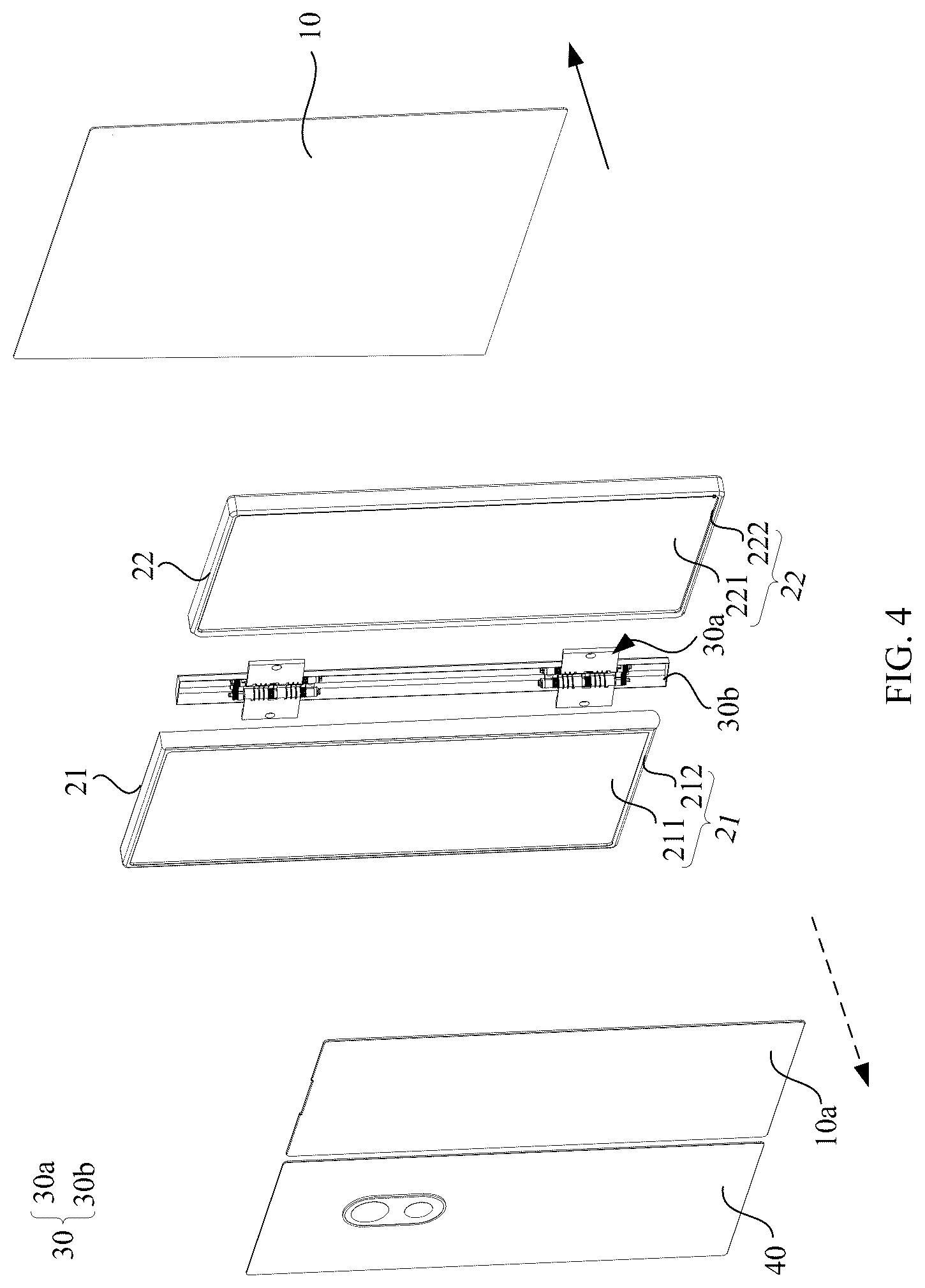 Patent US12621377 Figure 4 – Hinge assembly and foldable electronic device
