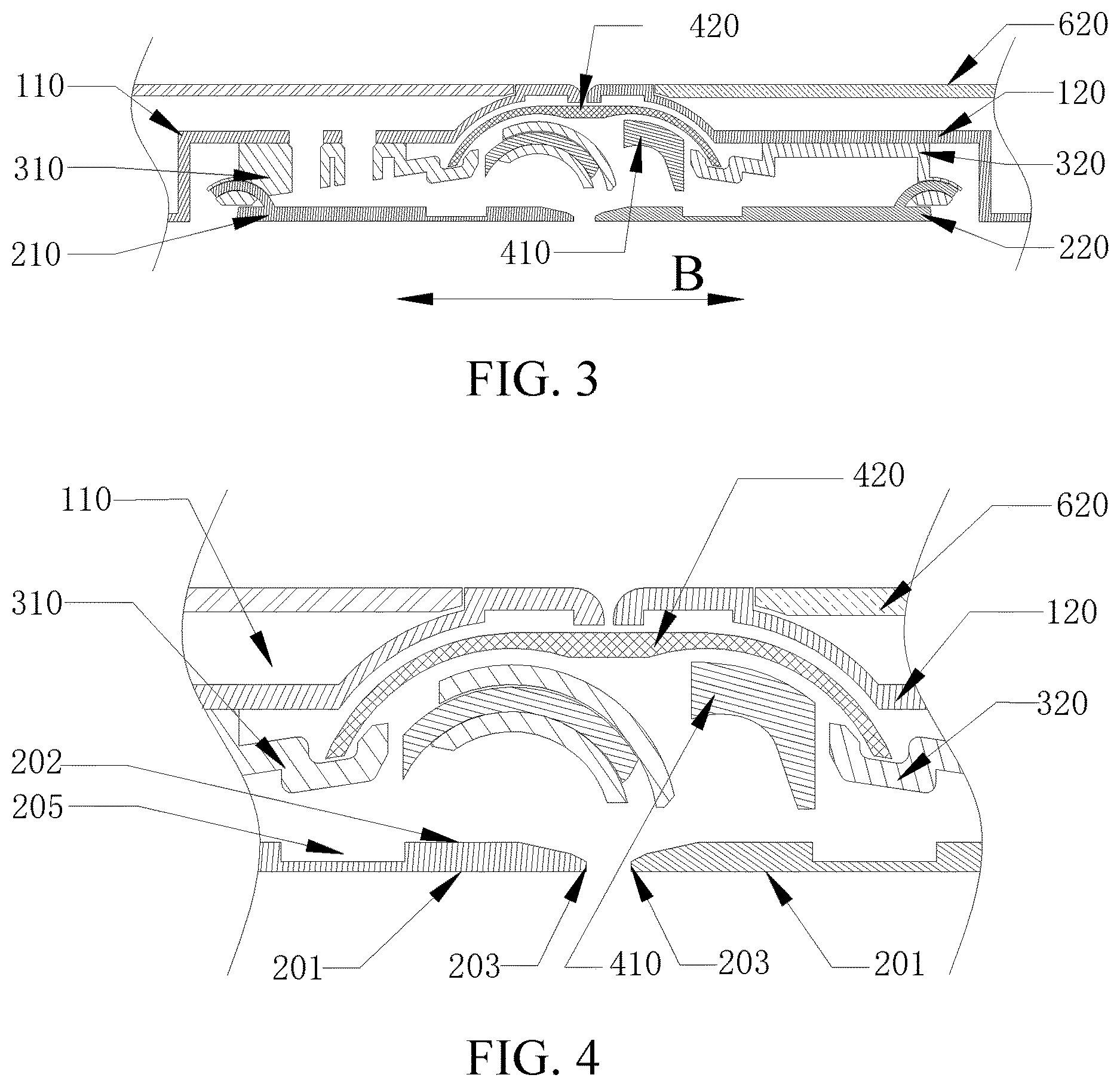Patent US12621378 Figure 3 – Folding mechanism, support structure, and electronic device