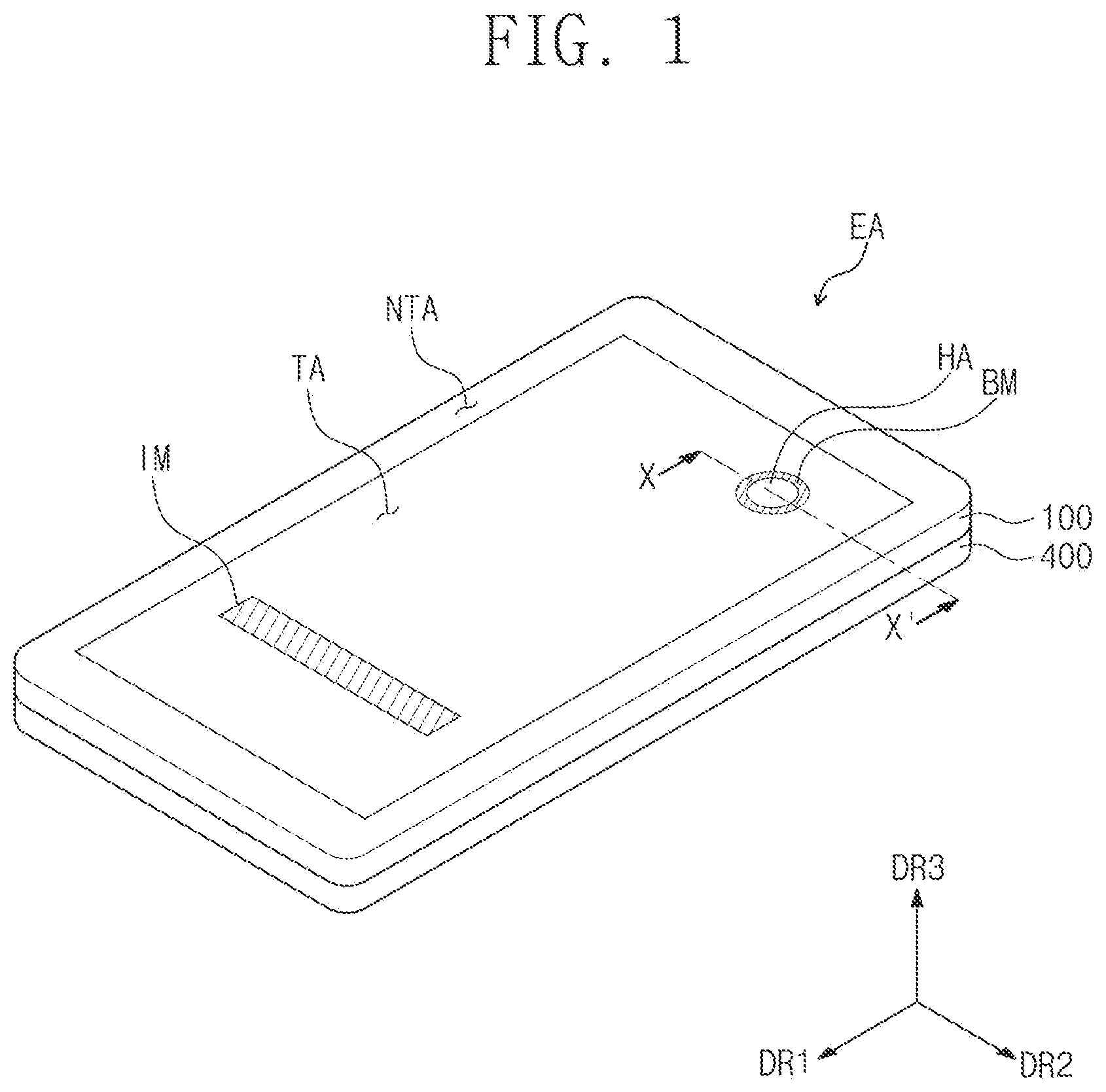 Patent US12621380 Figure 1 – Display device