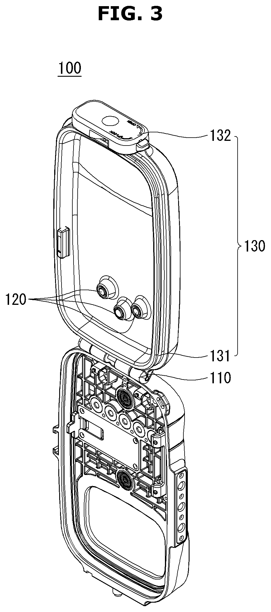 Patent US12621383 Figure 3 – Waterproof device for diving and method for operating same