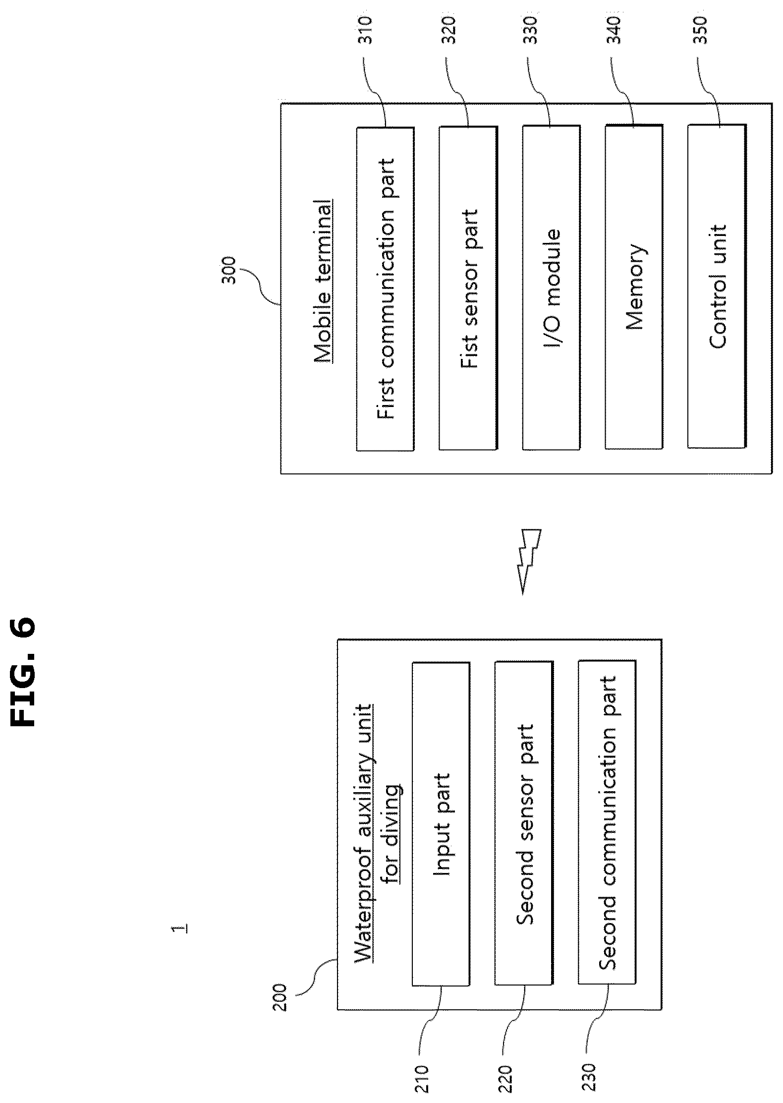 Patent US12621383 Figure 6 – Waterproof device for diving and method for operating same