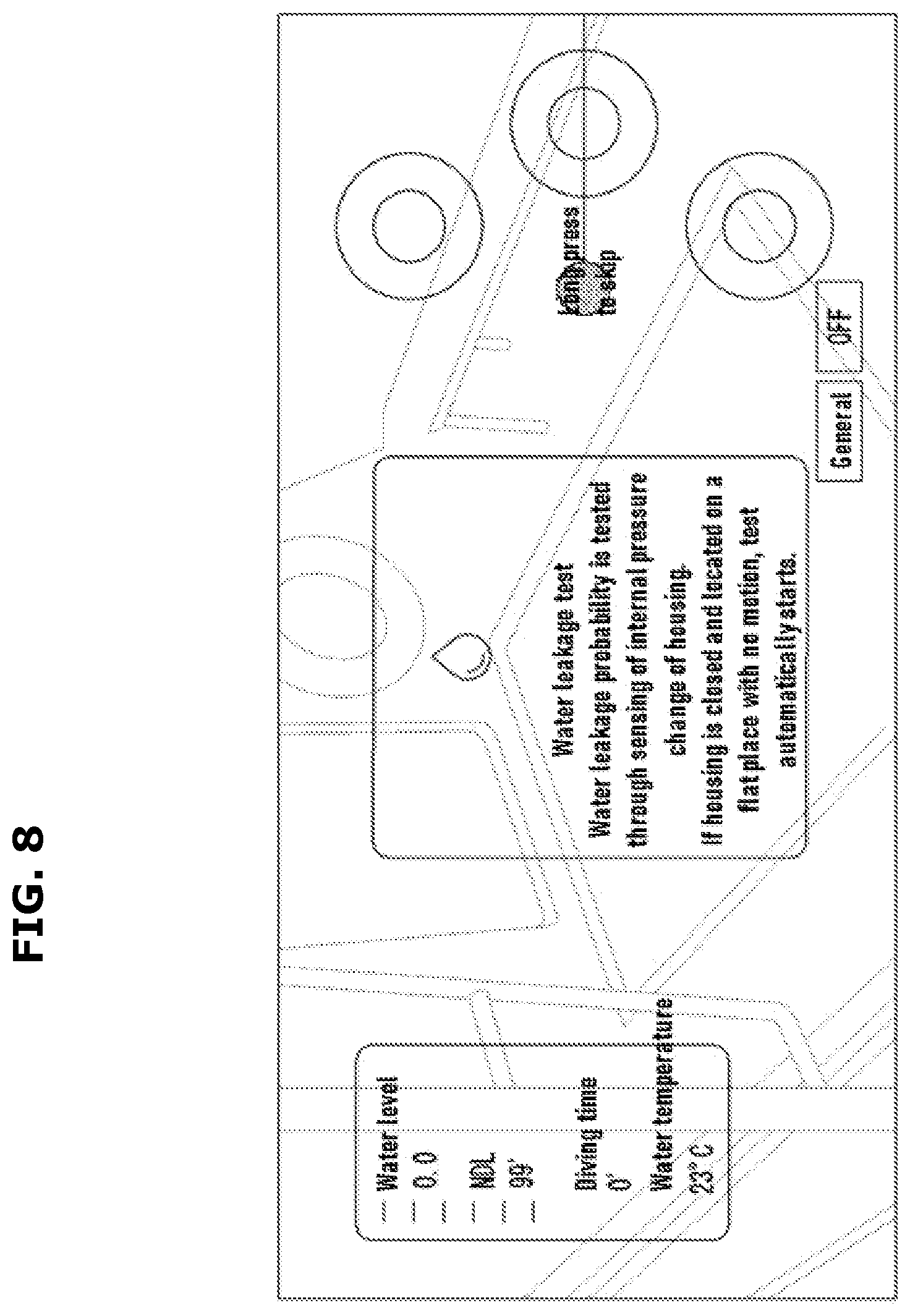 Patent US12621383 Figure 8 – Waterproof device for diving and method for operating same