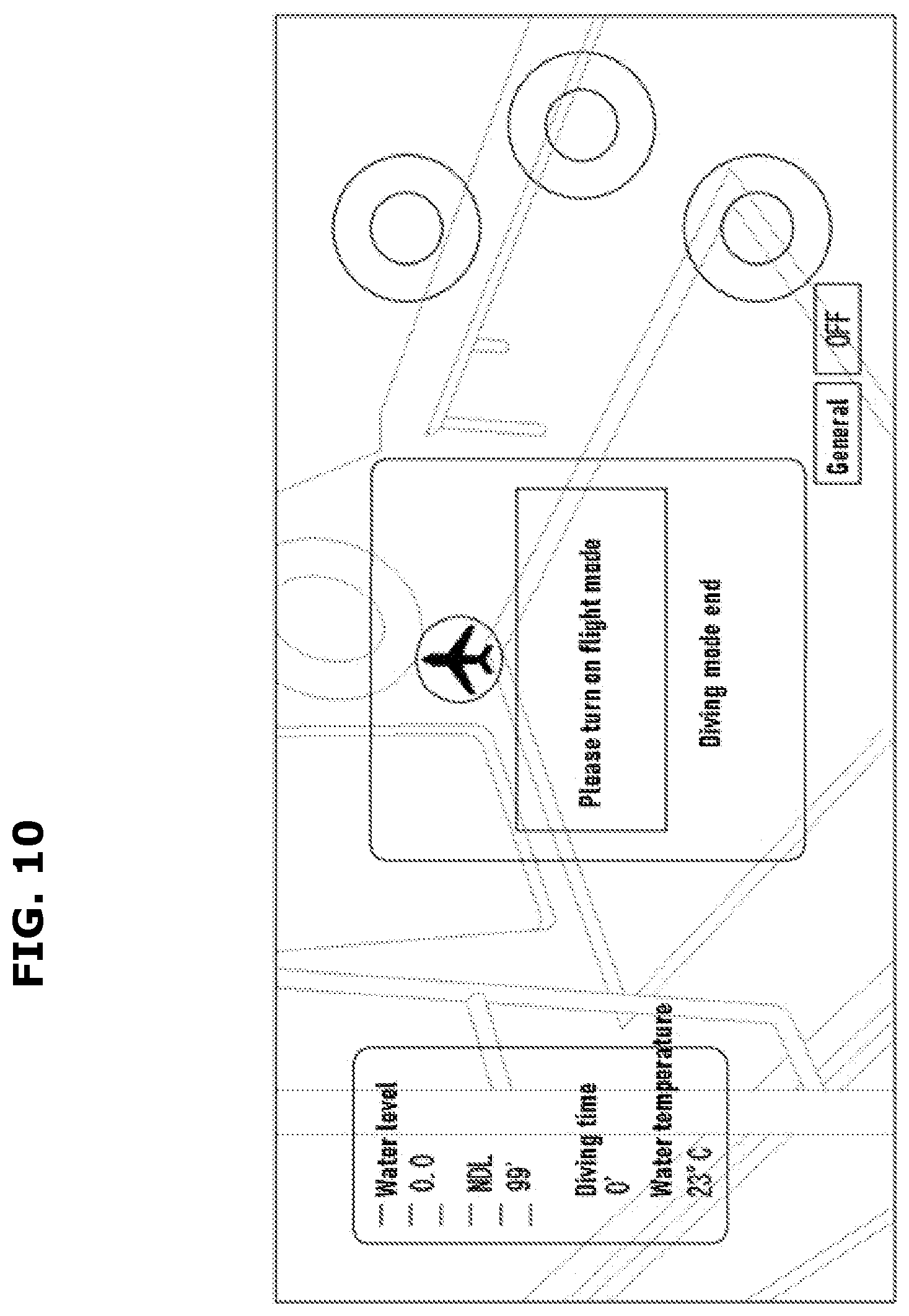 Patent US12621383 Figure 10 – Waterproof device for diving and method for operating same