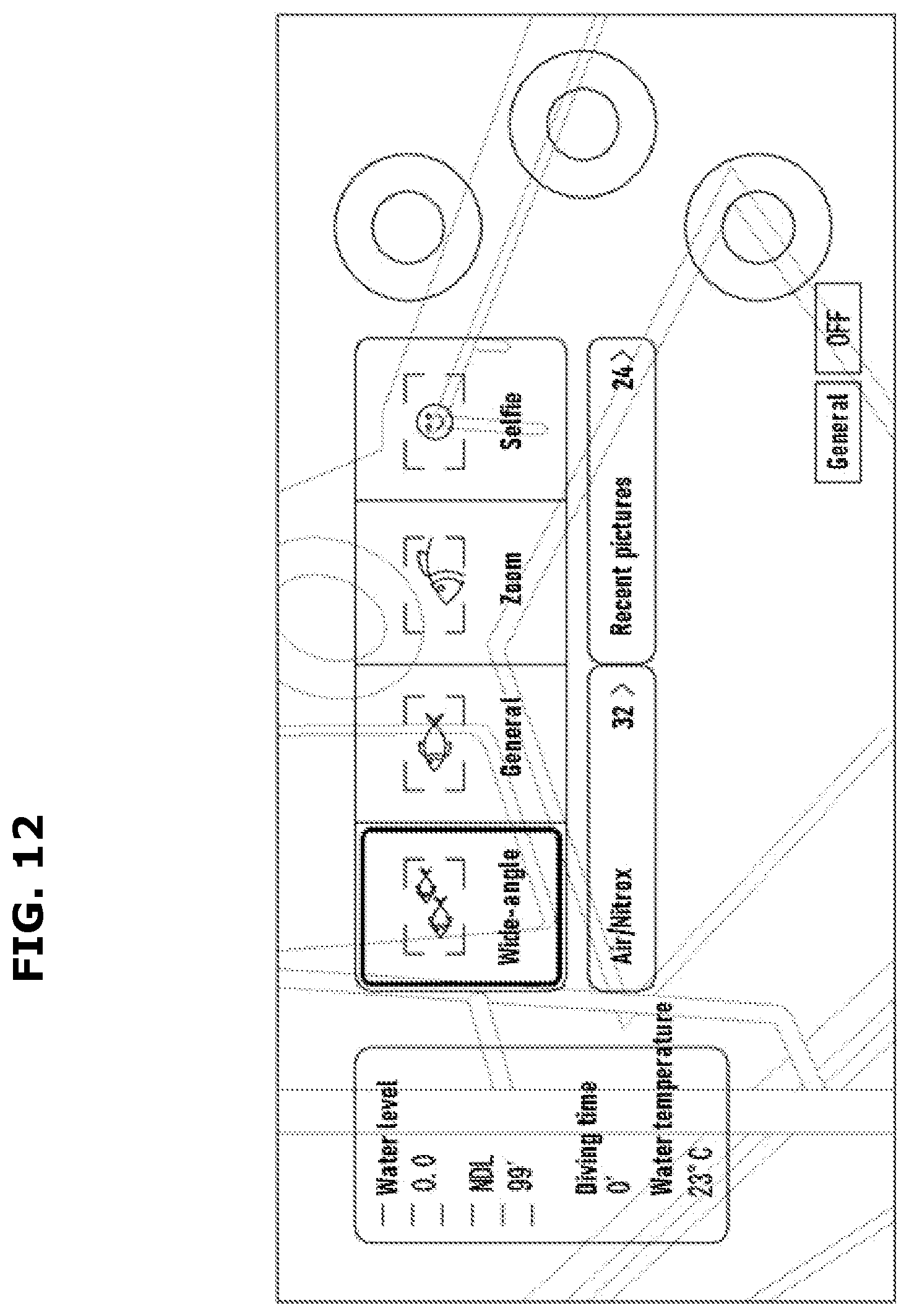 Patent US12621383 Figure 12 – Waterproof device for diving and method for operating same