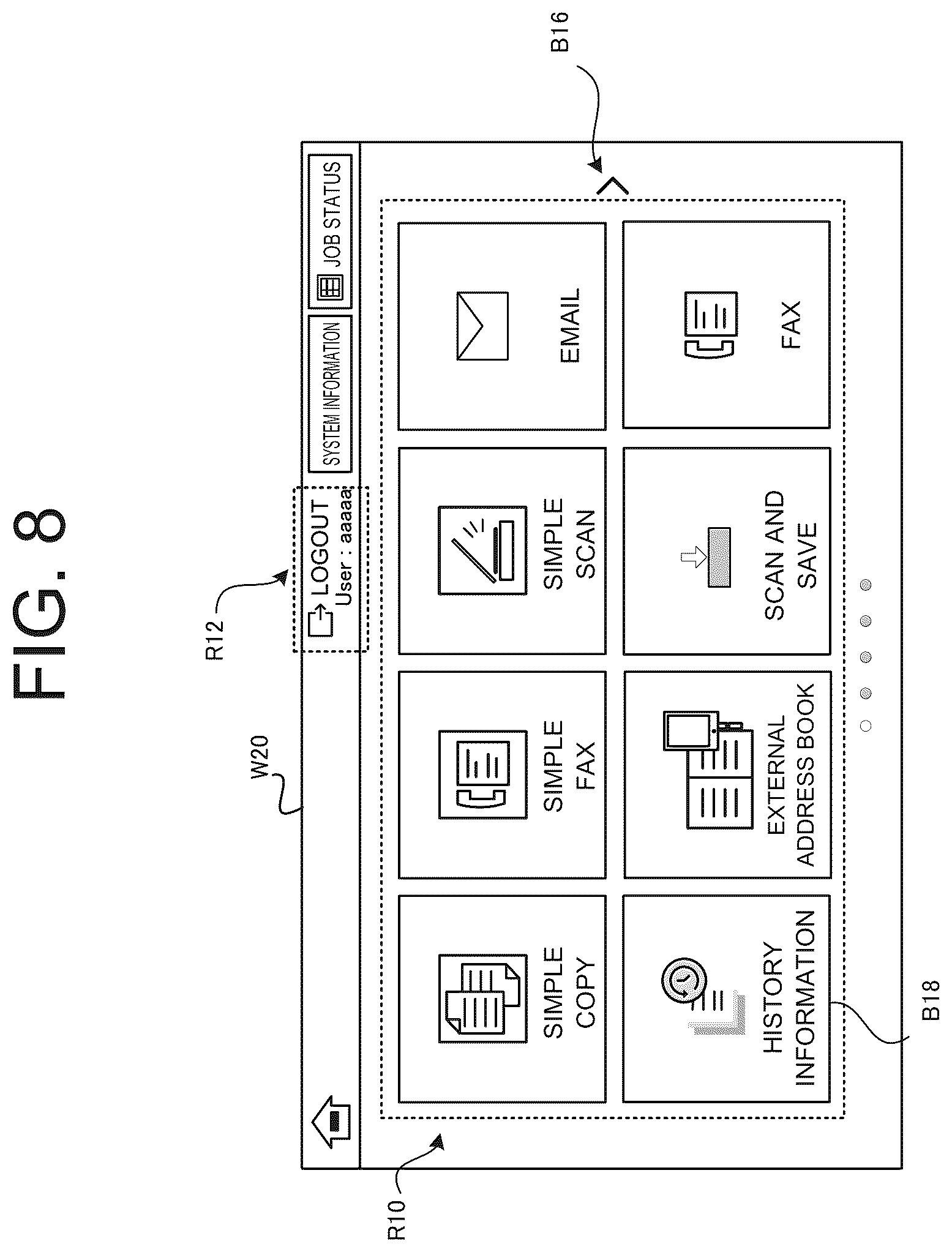Patent US12621397 Figure 8 – Image processing apparatus and method for controlling deletion of setting history