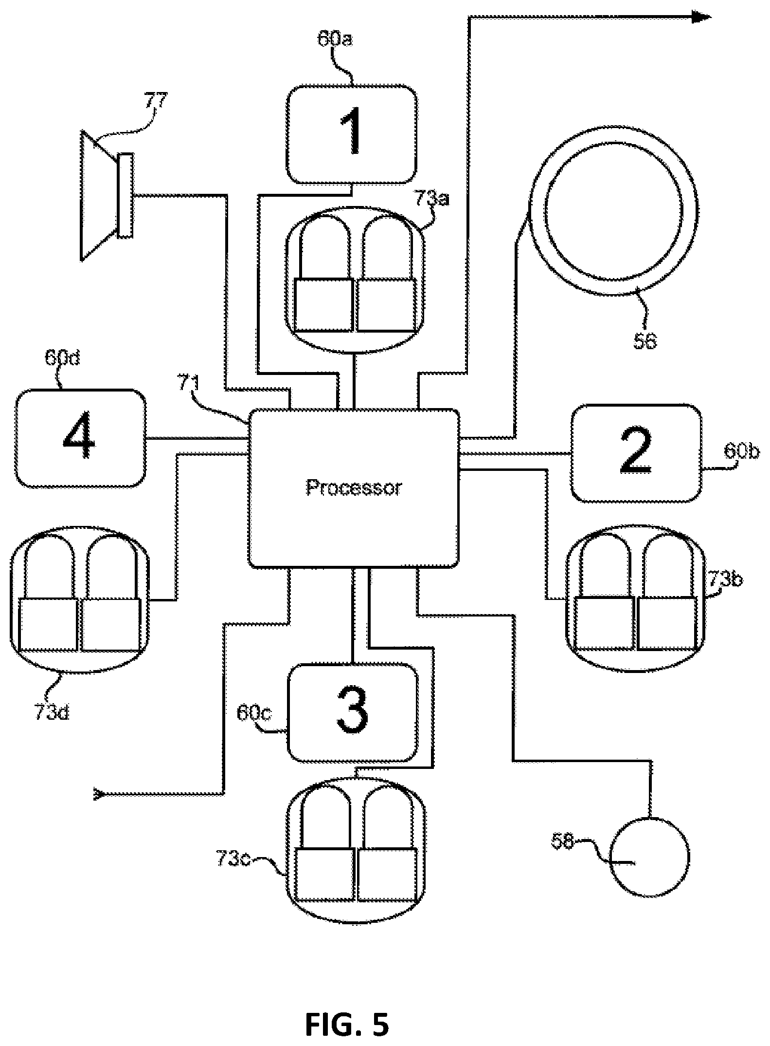 Patent US12621410 Figure 5 – Personal control apparatus and method for sharing information in a collaborative workspace