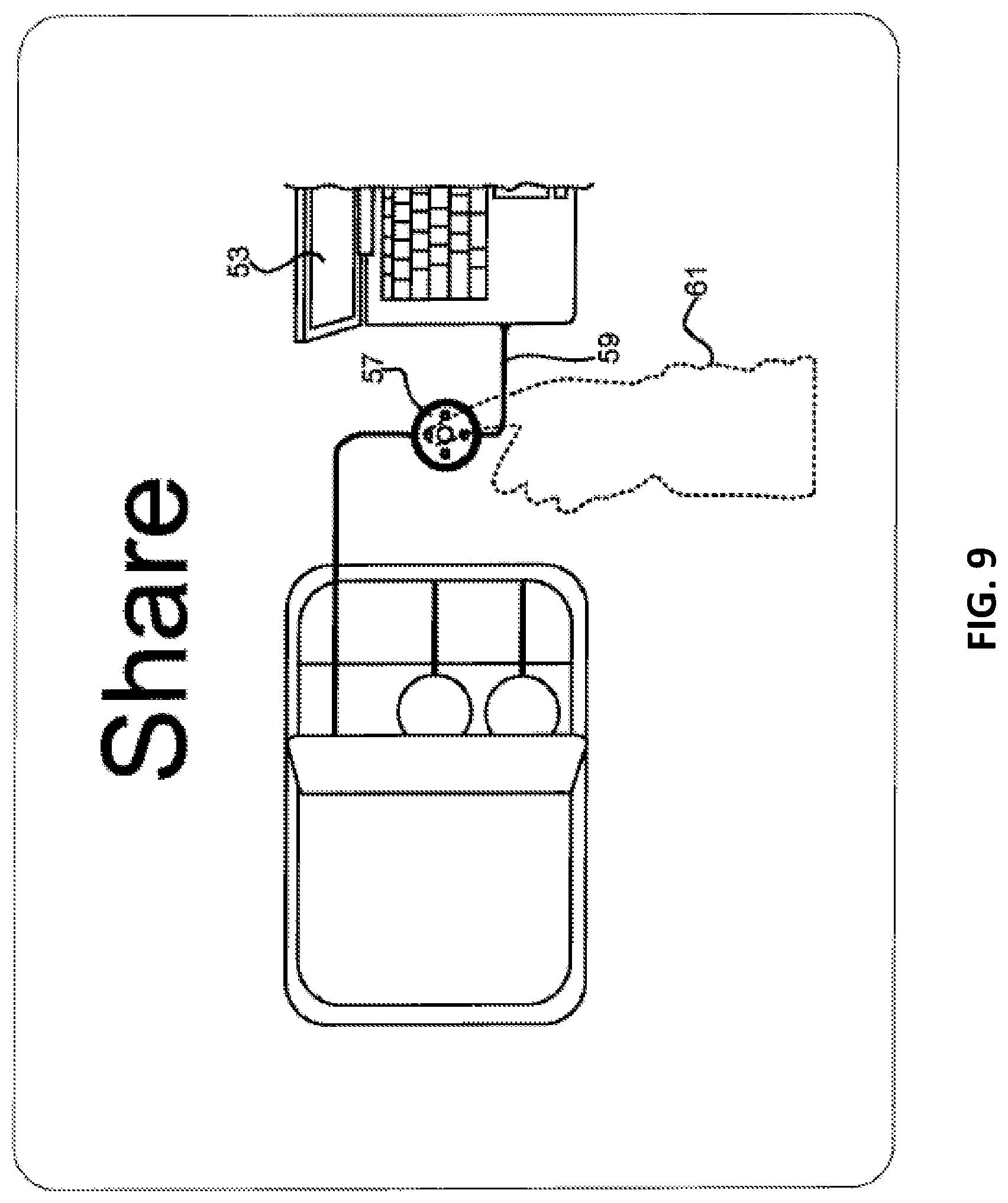 Patent US12621410 Figure 9 – Personal control apparatus and method for sharing information in a collaborative workspace