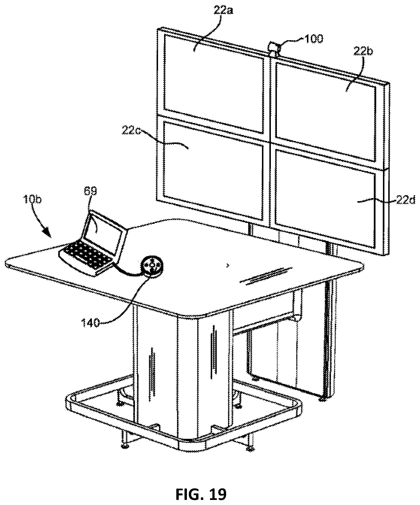 Patent US12621410 Figure 19 – Personal control apparatus and method for sharing information in a collaborative workspace