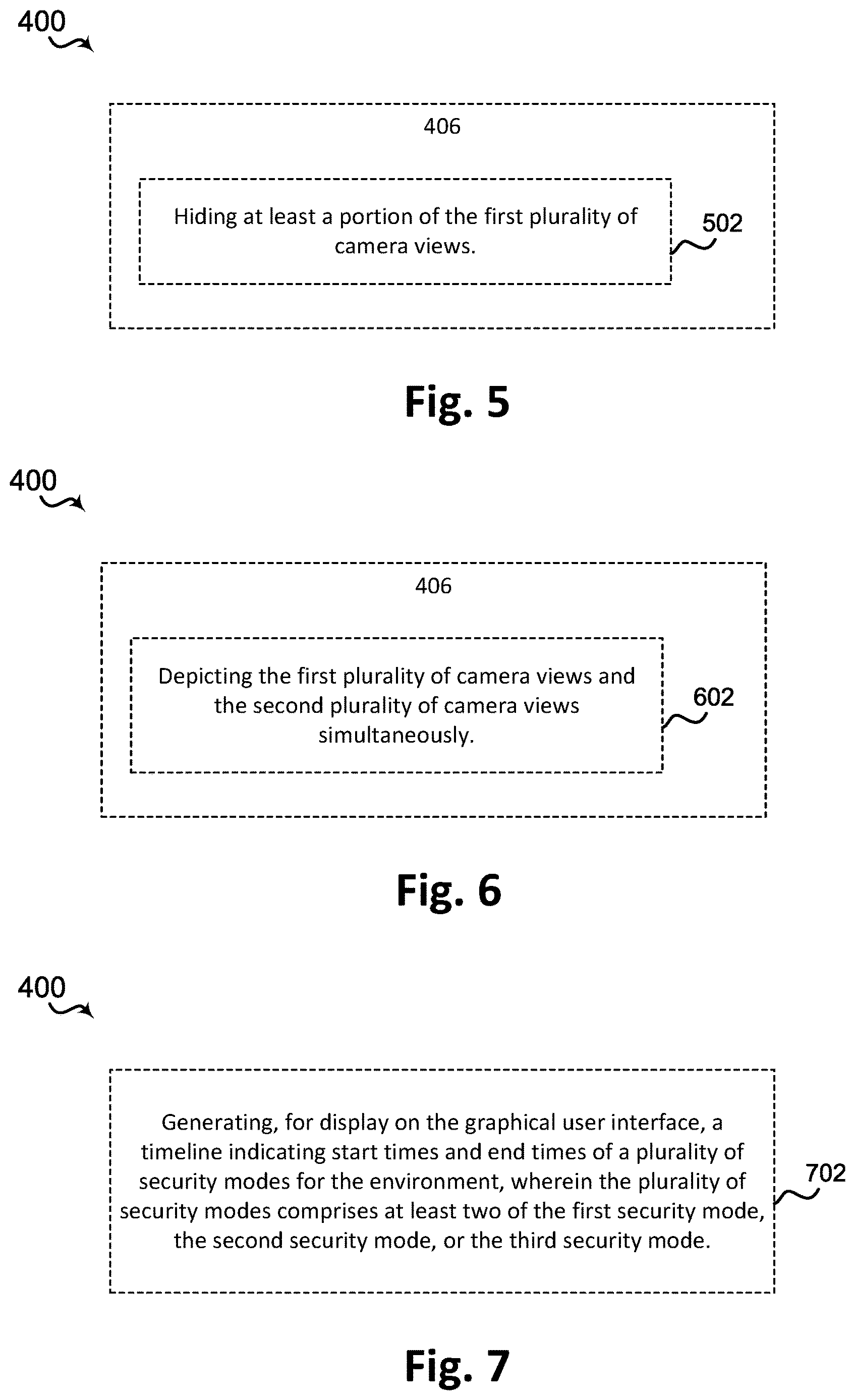 Patent US12621413 Figure 5 – Systems and methods for updating a security user interface based on scheduled modes