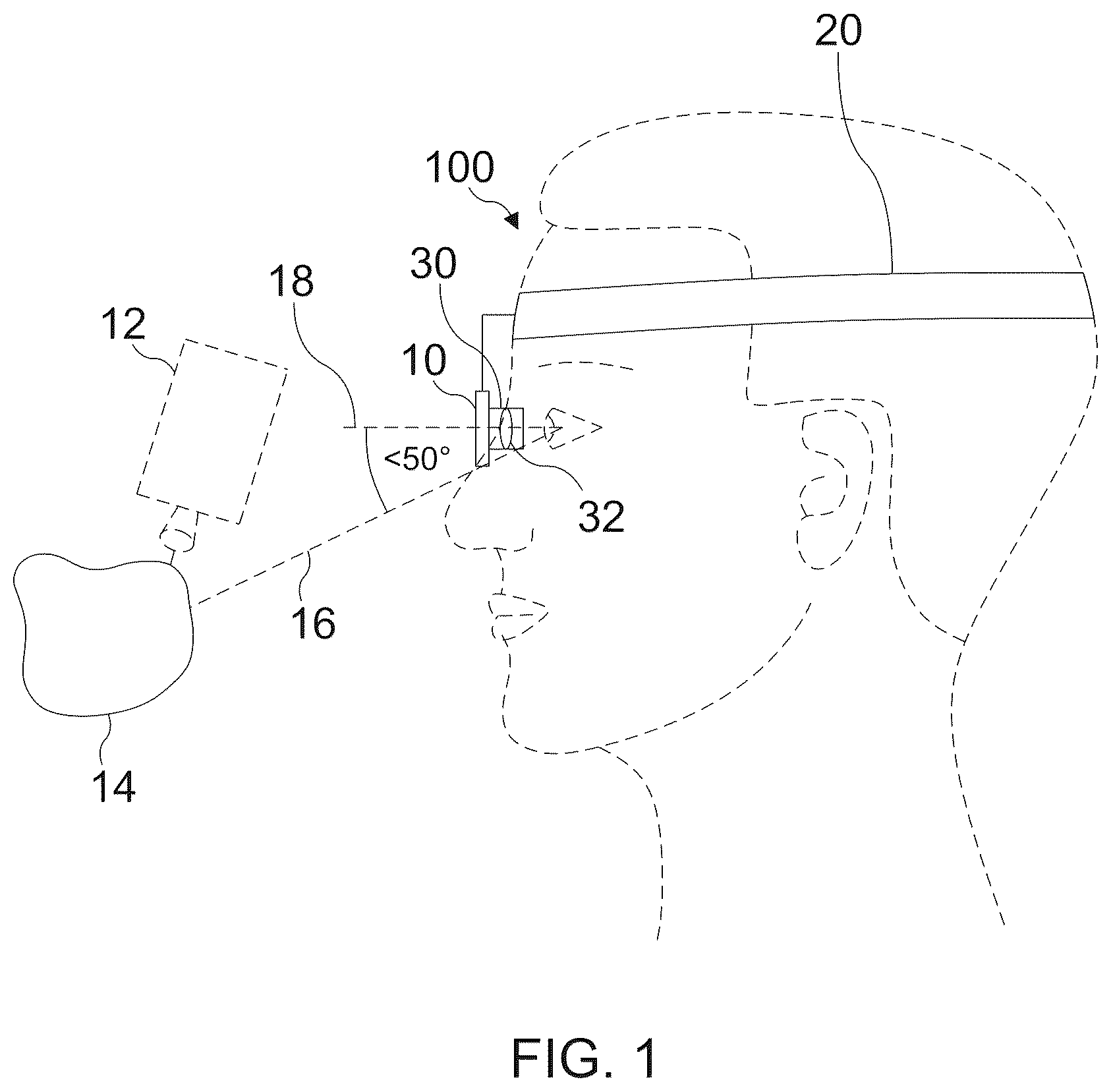 Patent US12621426 — Head-mountable display device and method for displaying an image received from a microscope — Figure 1