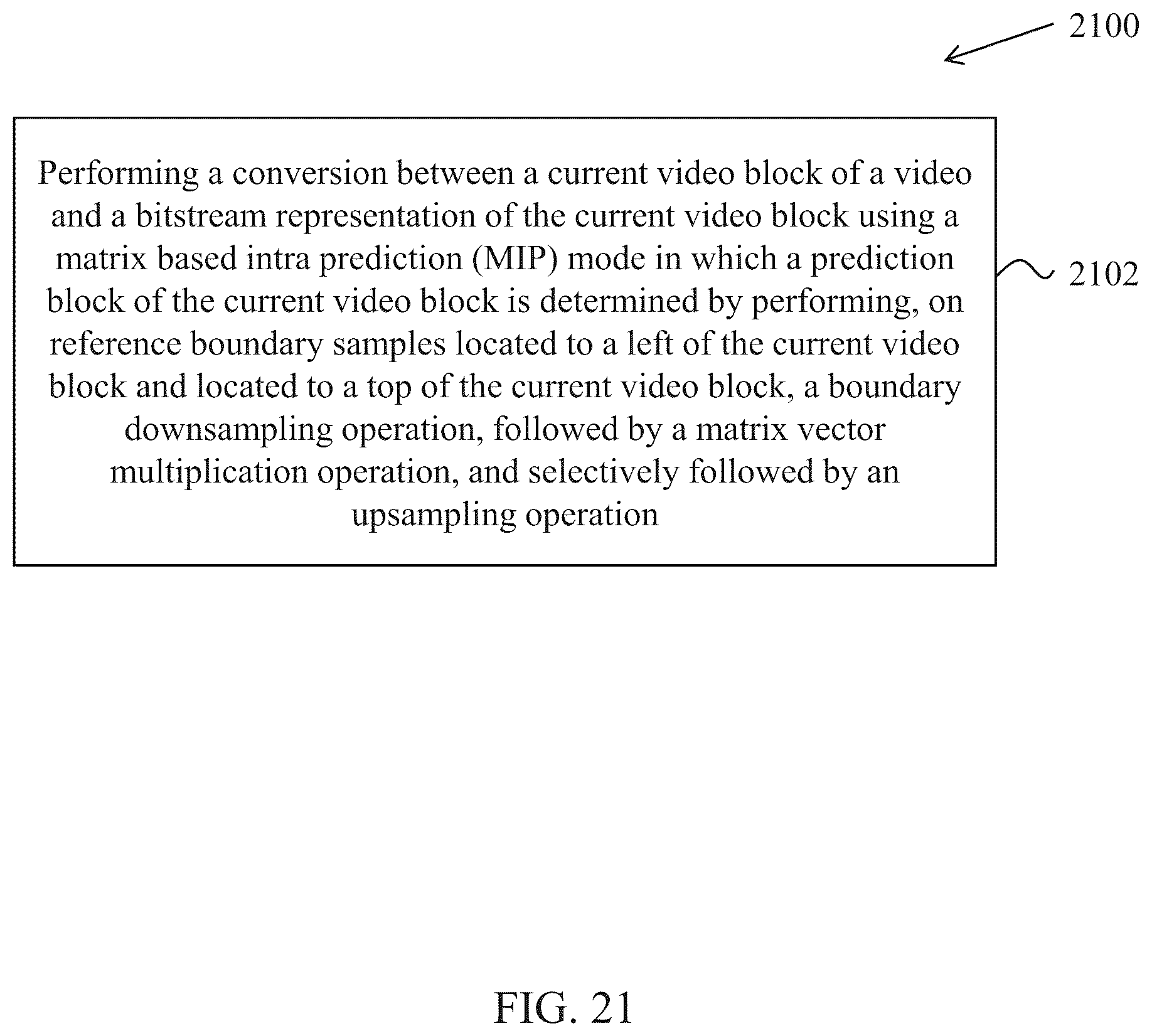 Patent US12621487 Figure 19 – Matrix-based intra prediction using filtering