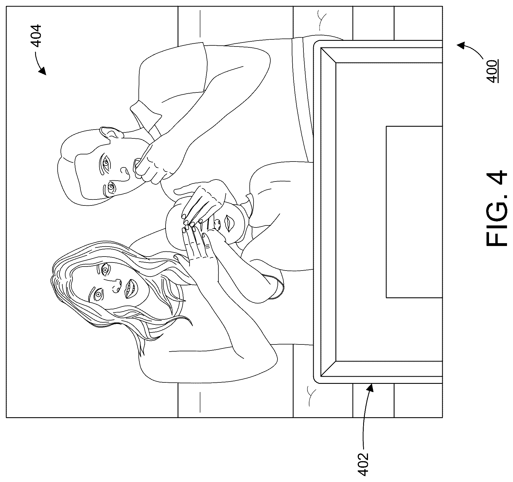 Patent US12621525 Figure 4 – Gesture-based parental control system