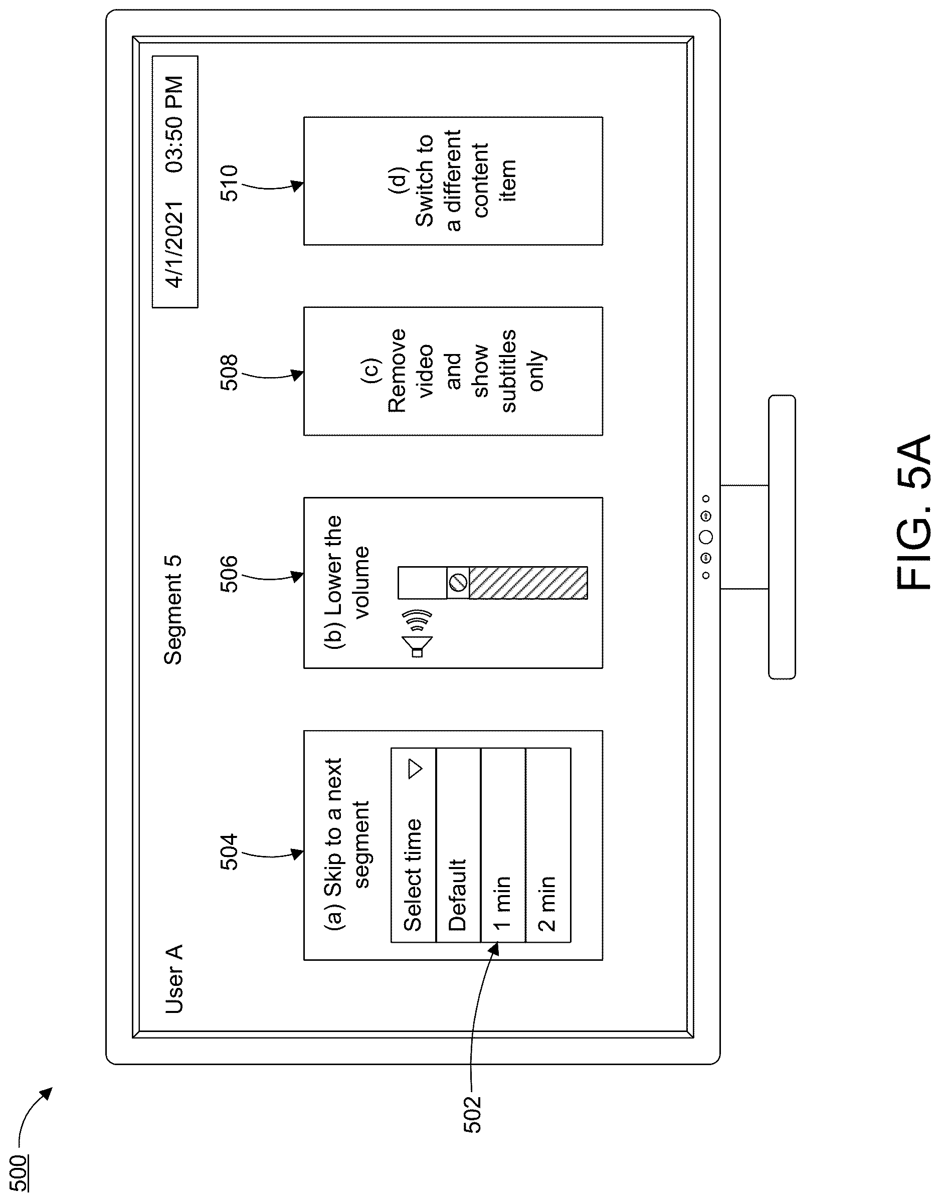 Patent US12621525 Figure 5 – Gesture-based parental control system