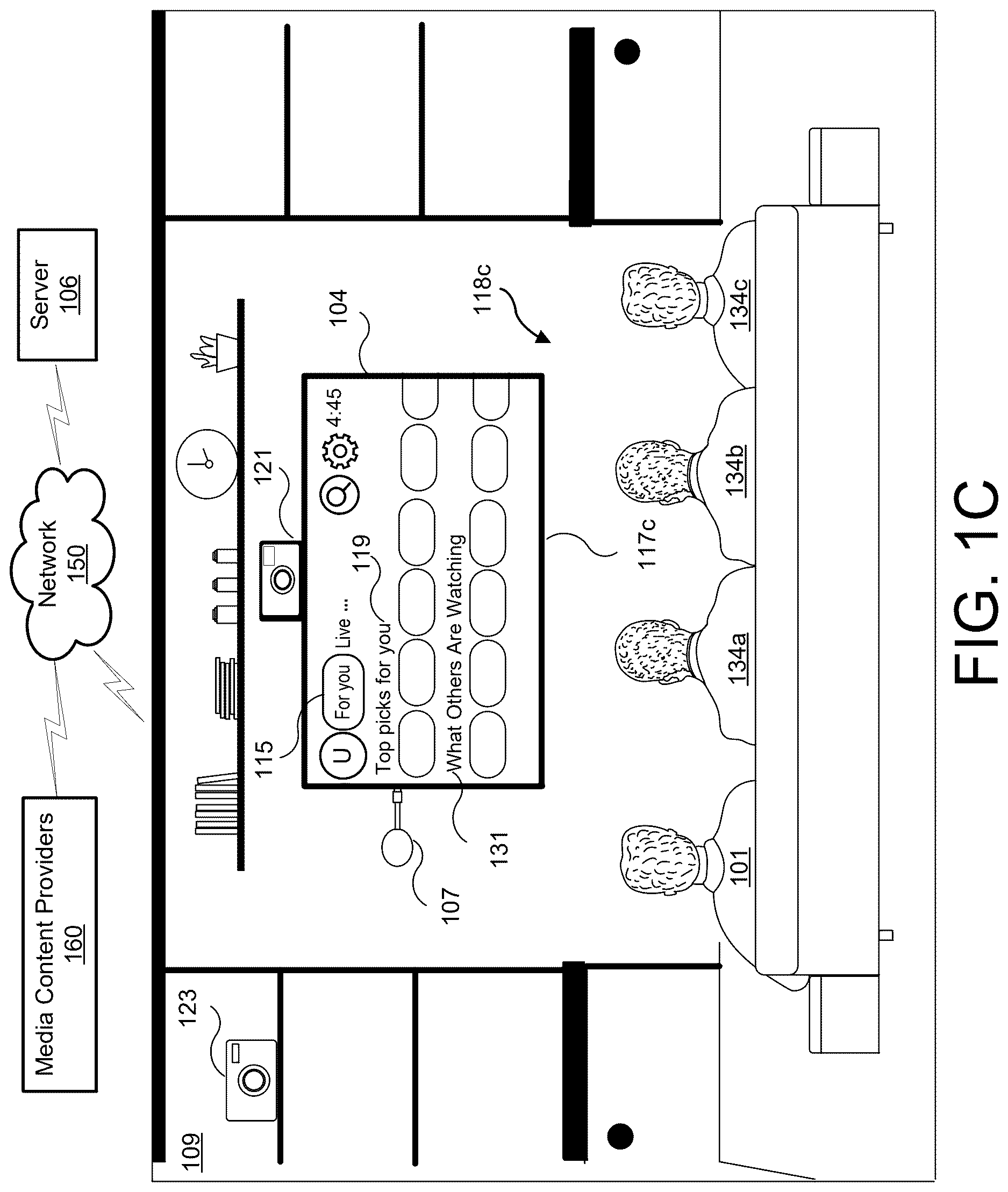 Patent US12621529 Figure 3 – Enhanced television viewing experience based on group viewing watch patterns