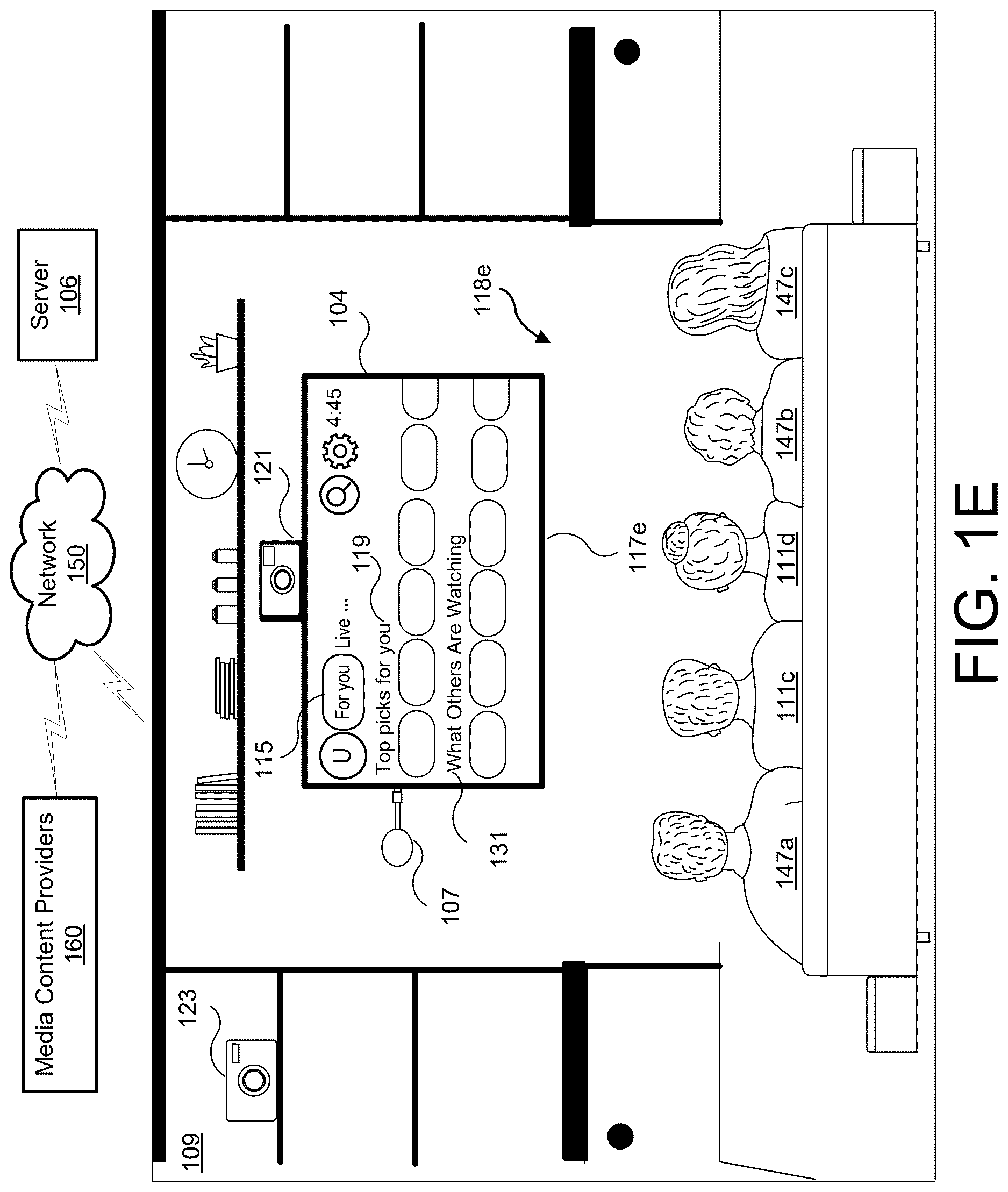 Patent US12621529 Figure 5 – Enhanced television viewing experience based on group viewing watch patterns