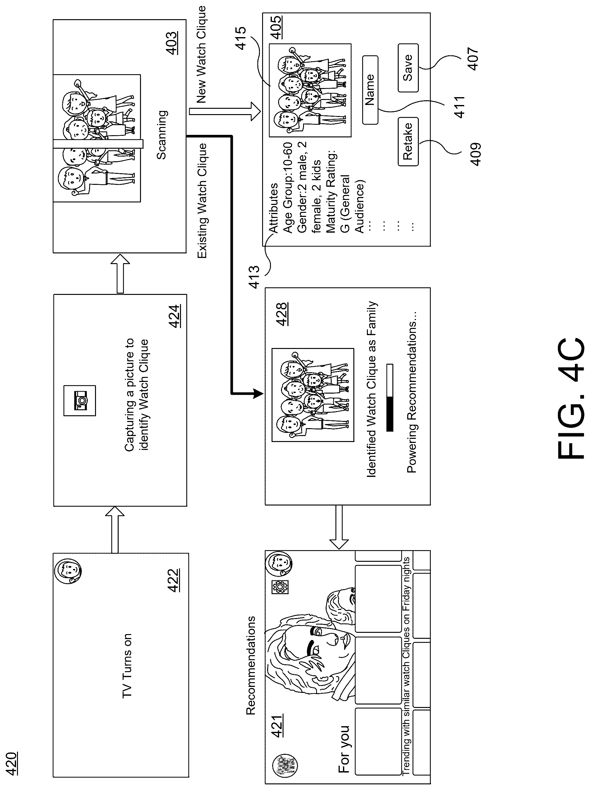 Patent US12621529 Figure 11 – Enhanced television viewing experience based on group viewing watch patterns