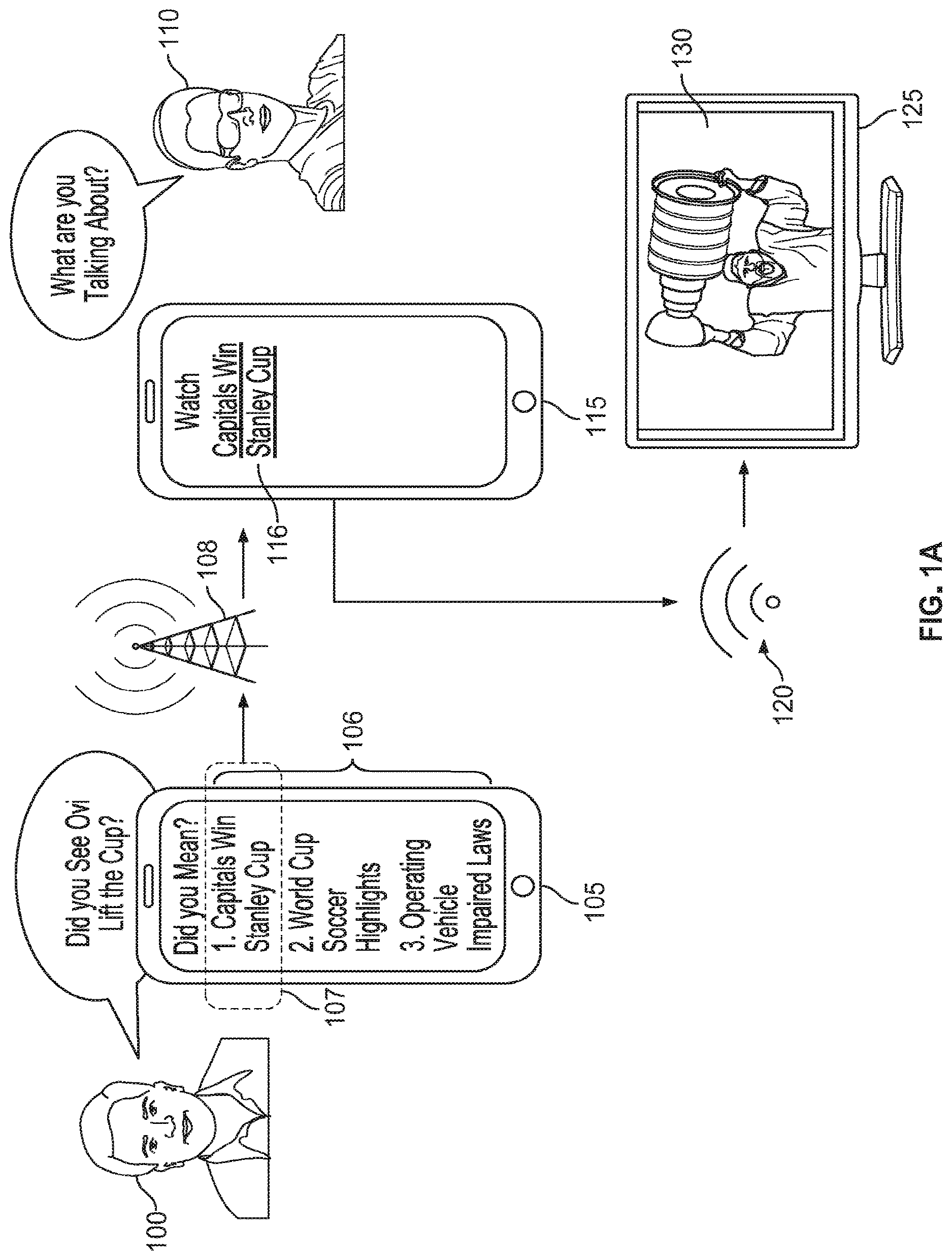Patent US12621530 Figure 1 – Augmented display from conversational monitoring